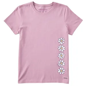 Women's Daisy Vertical Chain Short Sleeve Crusher Tee Life is Good