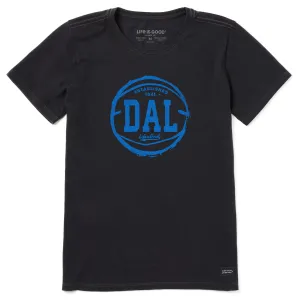 Women's Dallas Basketball Short Sleeve Crusher Tee Life is Good