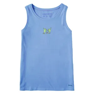 Women's Dancing Frogs Crusher Tank Life is Good