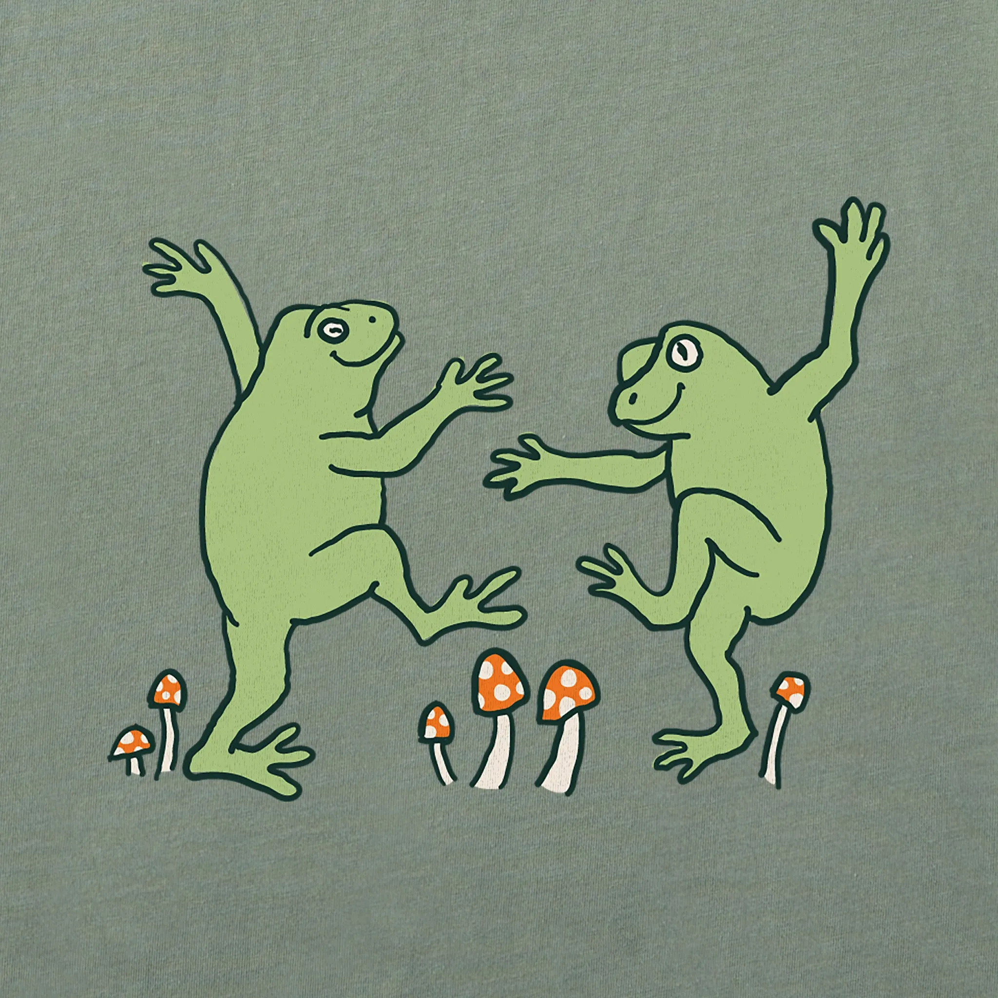 Women's Dancing Frogs Short Sleeve Crusher Tee Life is Good