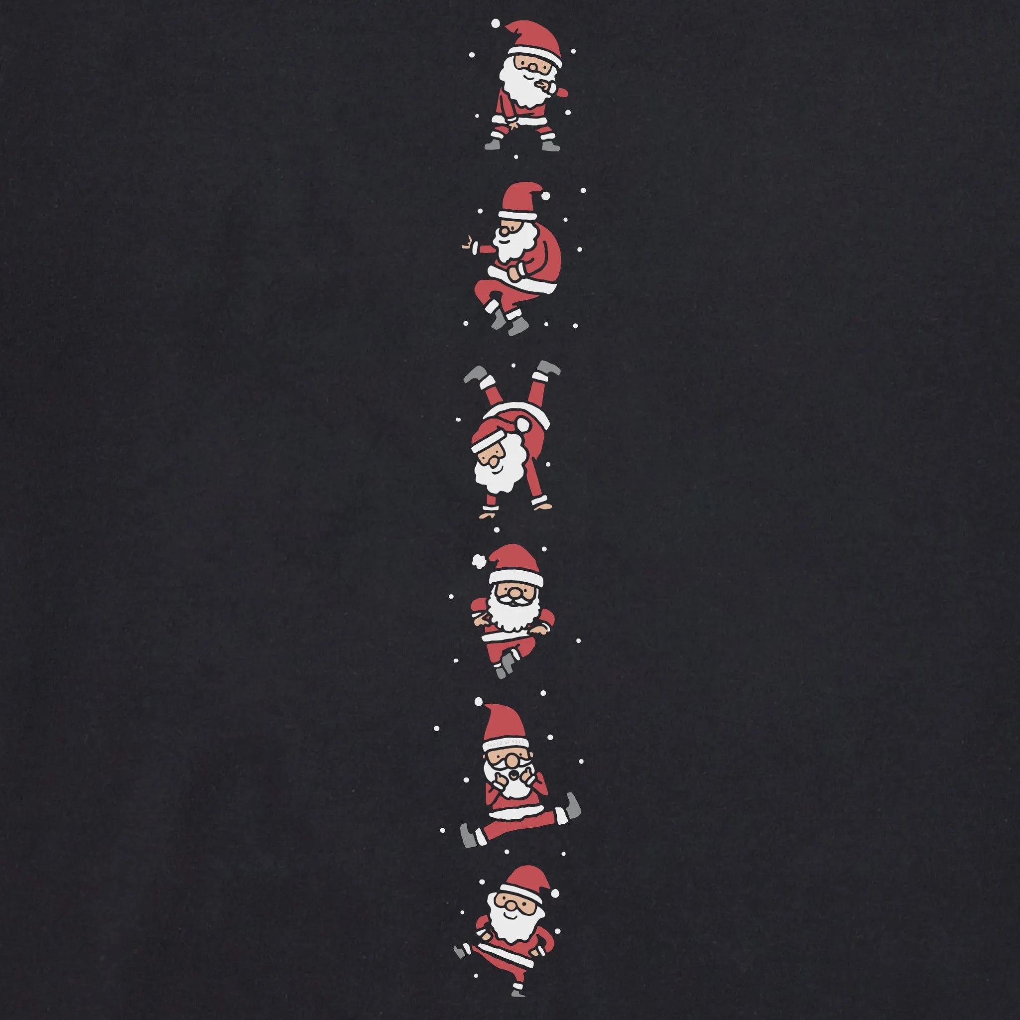 Women's Dancing Santas Long Sleeve Crusher Boxy Tee Life is Good