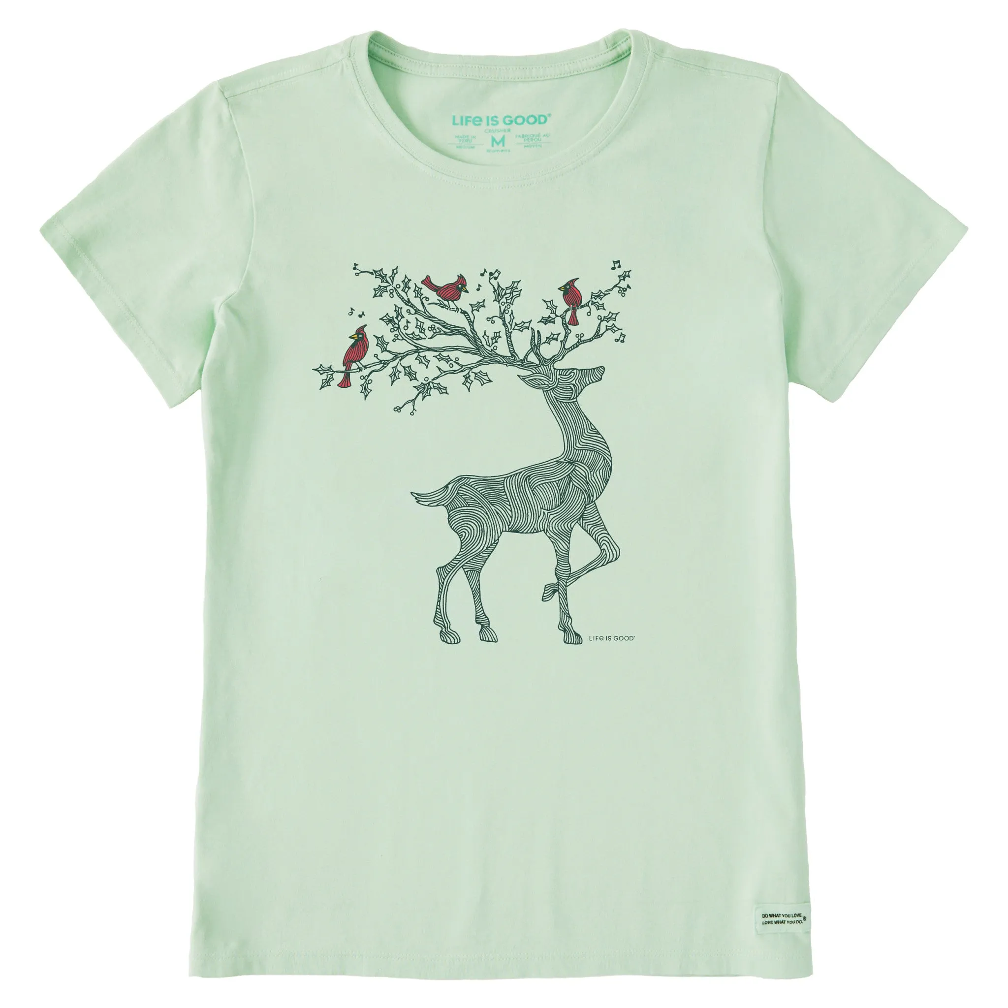 Women's Dear Cardinals Short Sleeve Crusher Tee Life is Good