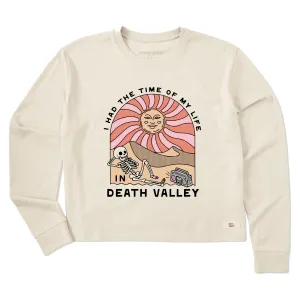 Women's Death Valley Time of My Life Long Sleeve Crusher Boxy Tee Life is Good