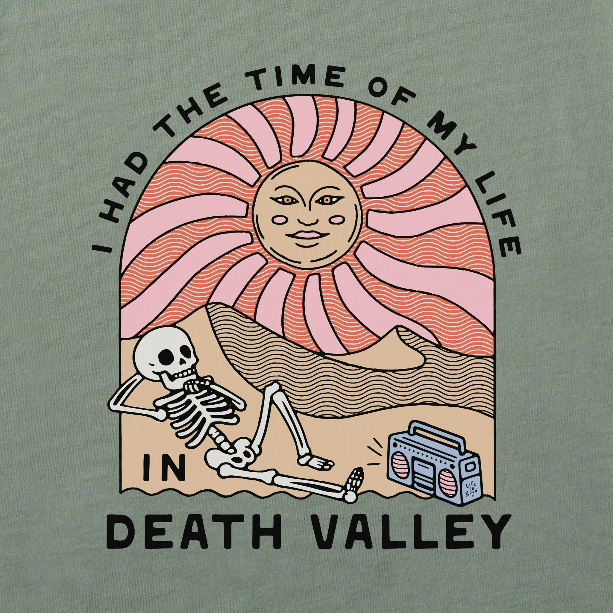Women's Death Valley Time of My Life Long Sleeve Crusher Boxy Tee Life is Good
