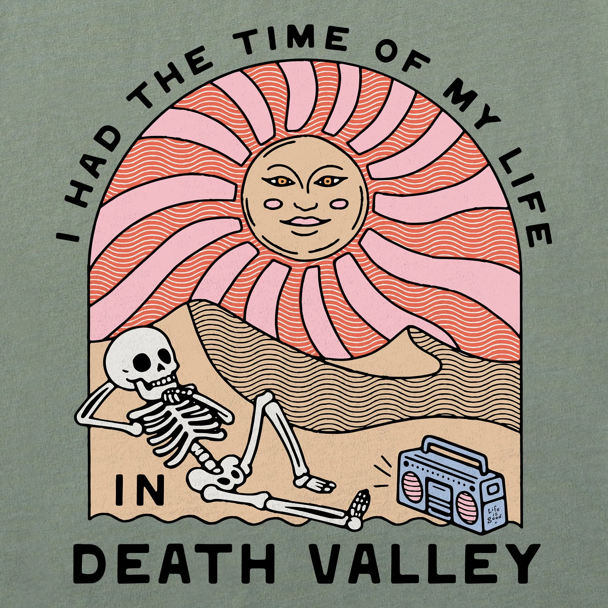 Women's Death Valley Time of My Life Long Sleeve Crusher Boxy Tee Life is Good