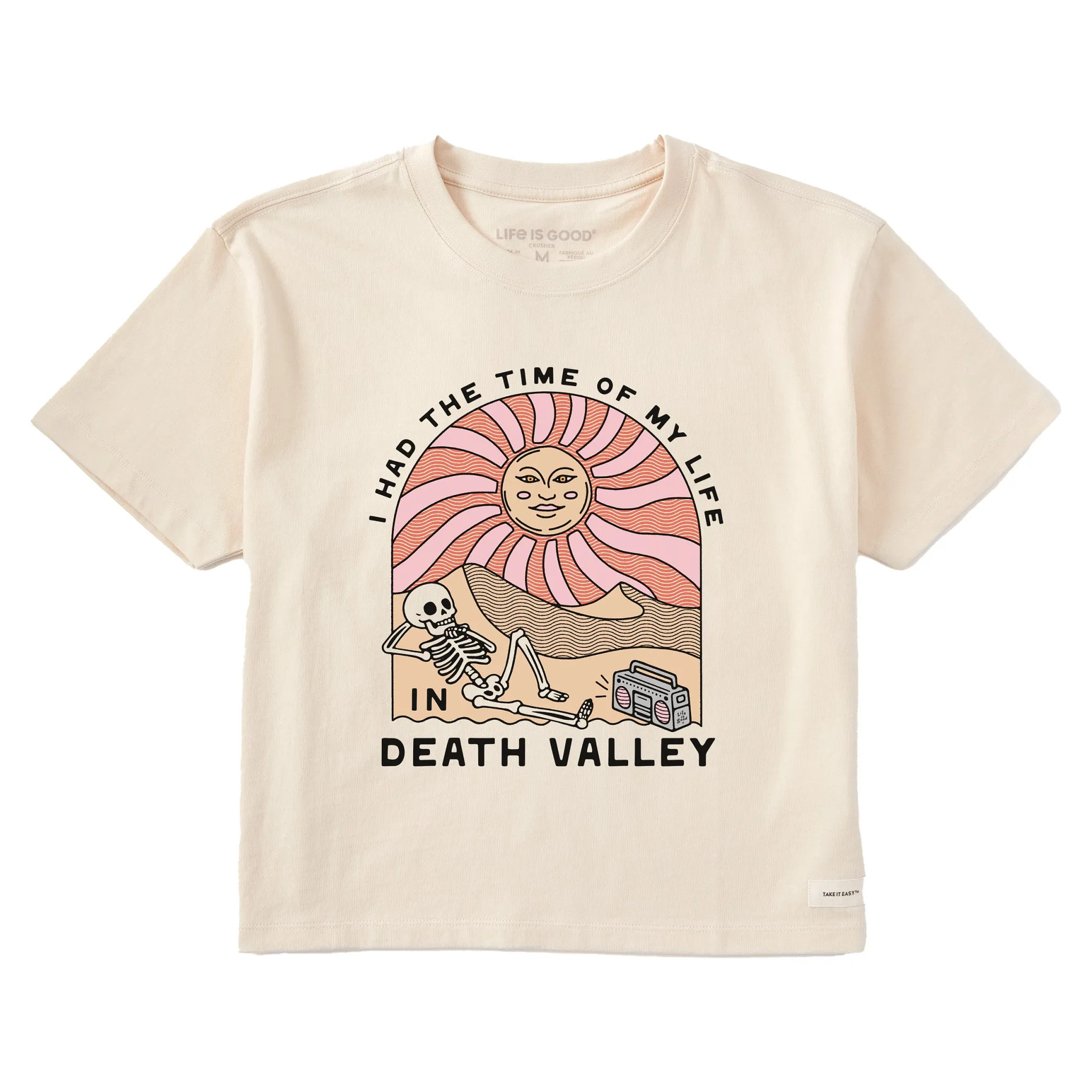 Women's Death Valley Time of My Life Short Sleeve Crusher Boxy Tee Life is Good