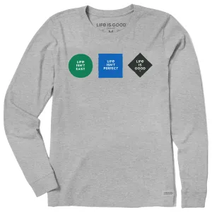 Women's Degrees of Difficulty Long Sleeve Crusher Tee Life is Good