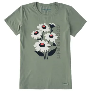 Women's Delightful Flowers Short Sleeve Crusher Tee Life is Good