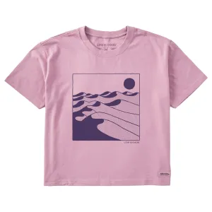Women's Desert Dunes Short Sleeve Crusher Boxy Tee Life is Good
