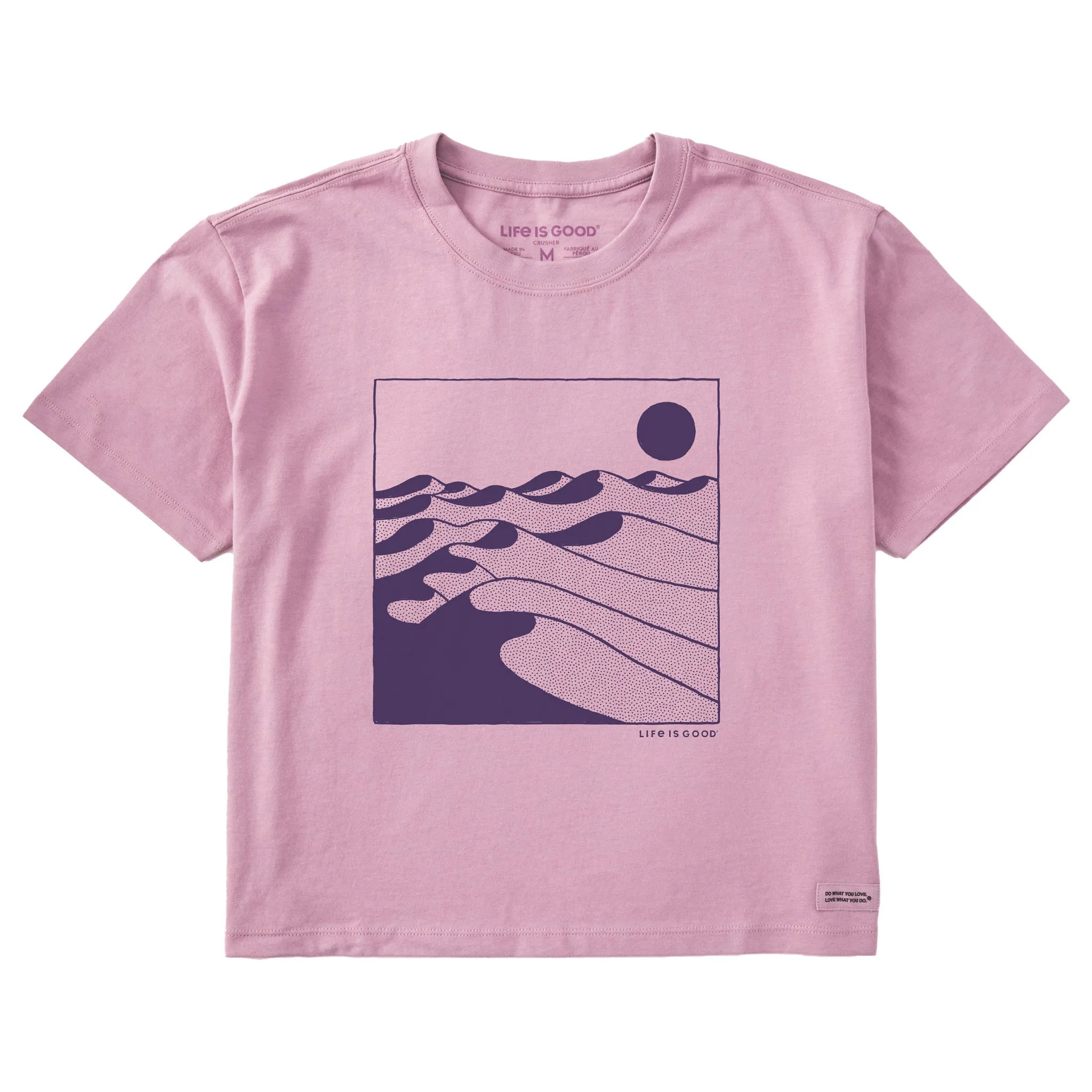 Women's Desert Dunes Short Sleeve Crusher Boxy Tee Life is Good