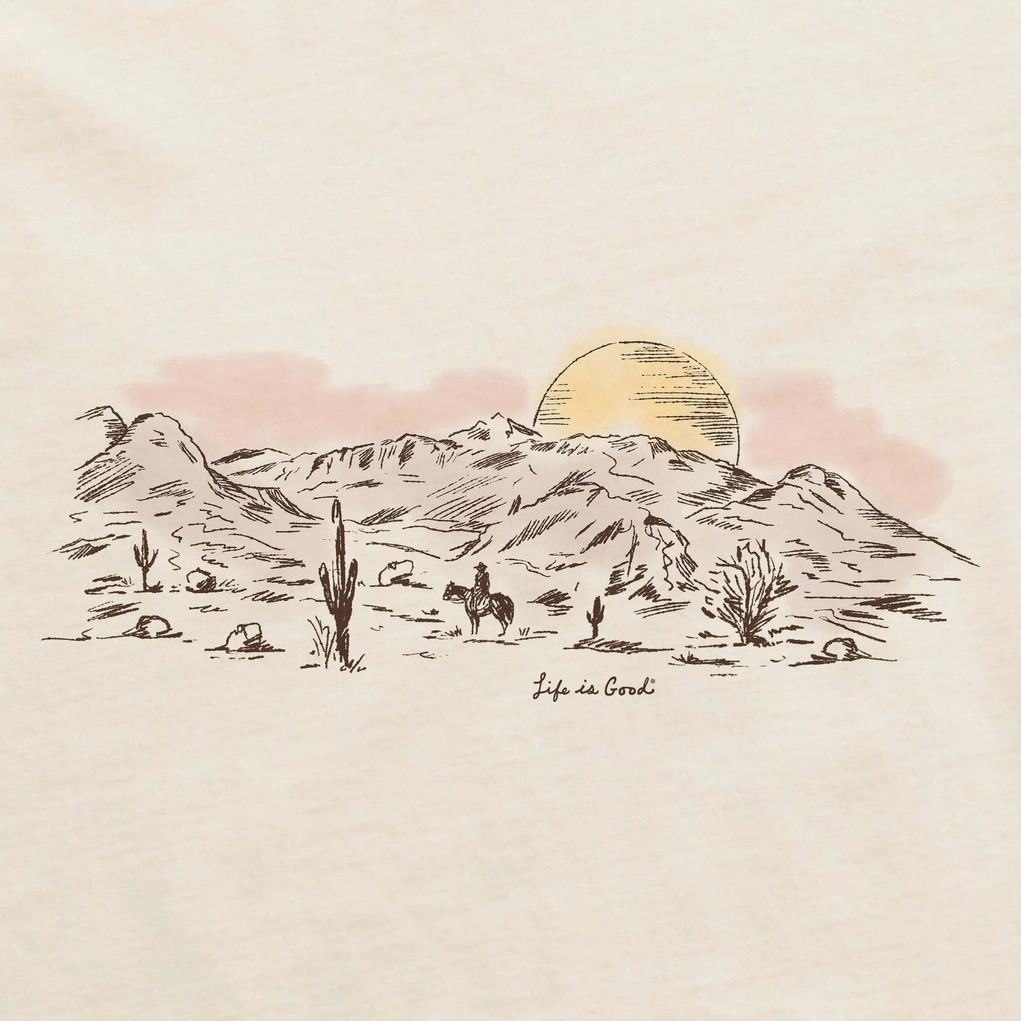 Women's Desert View Long Sleeve Crusher Tee Life is Good