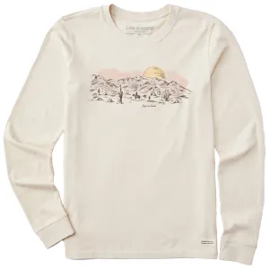 Women's Desert View Long Sleeve Crusher Tee Life is Good