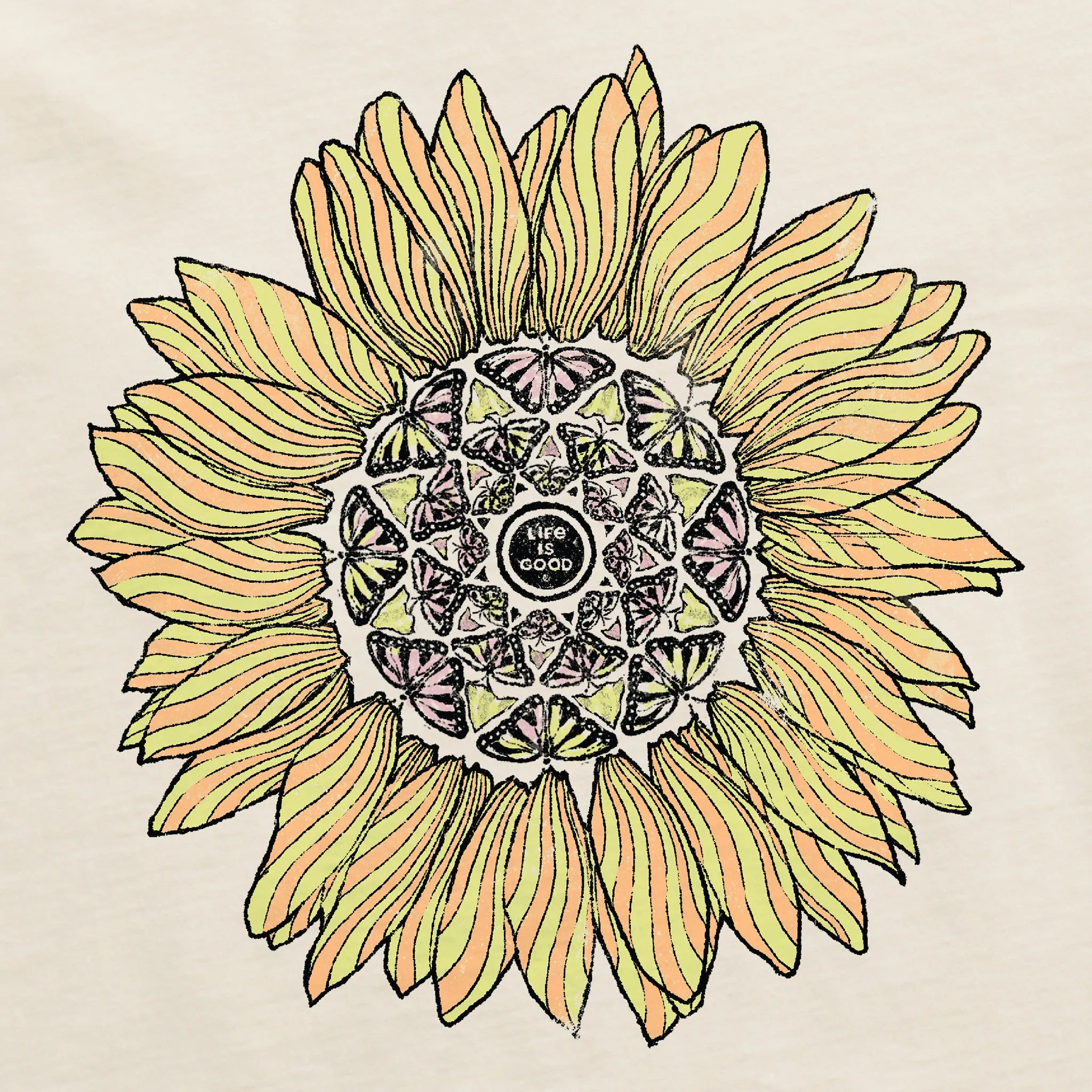 Women's Detailed Sunflower Crusher Tank Life is Good