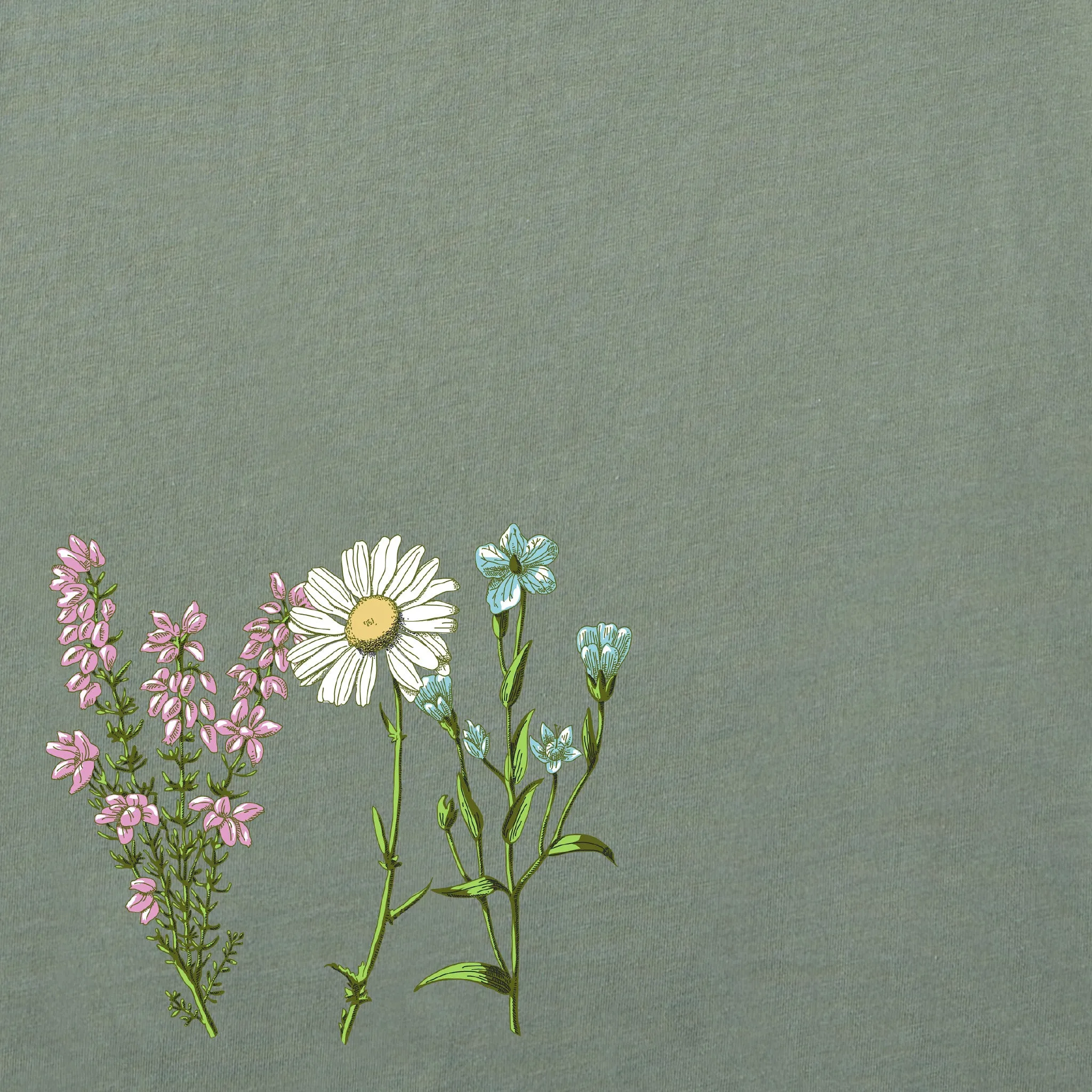 Women's Detailed Wildflower Garden Short Sleeve Crusher Boxy Tee Life is Good