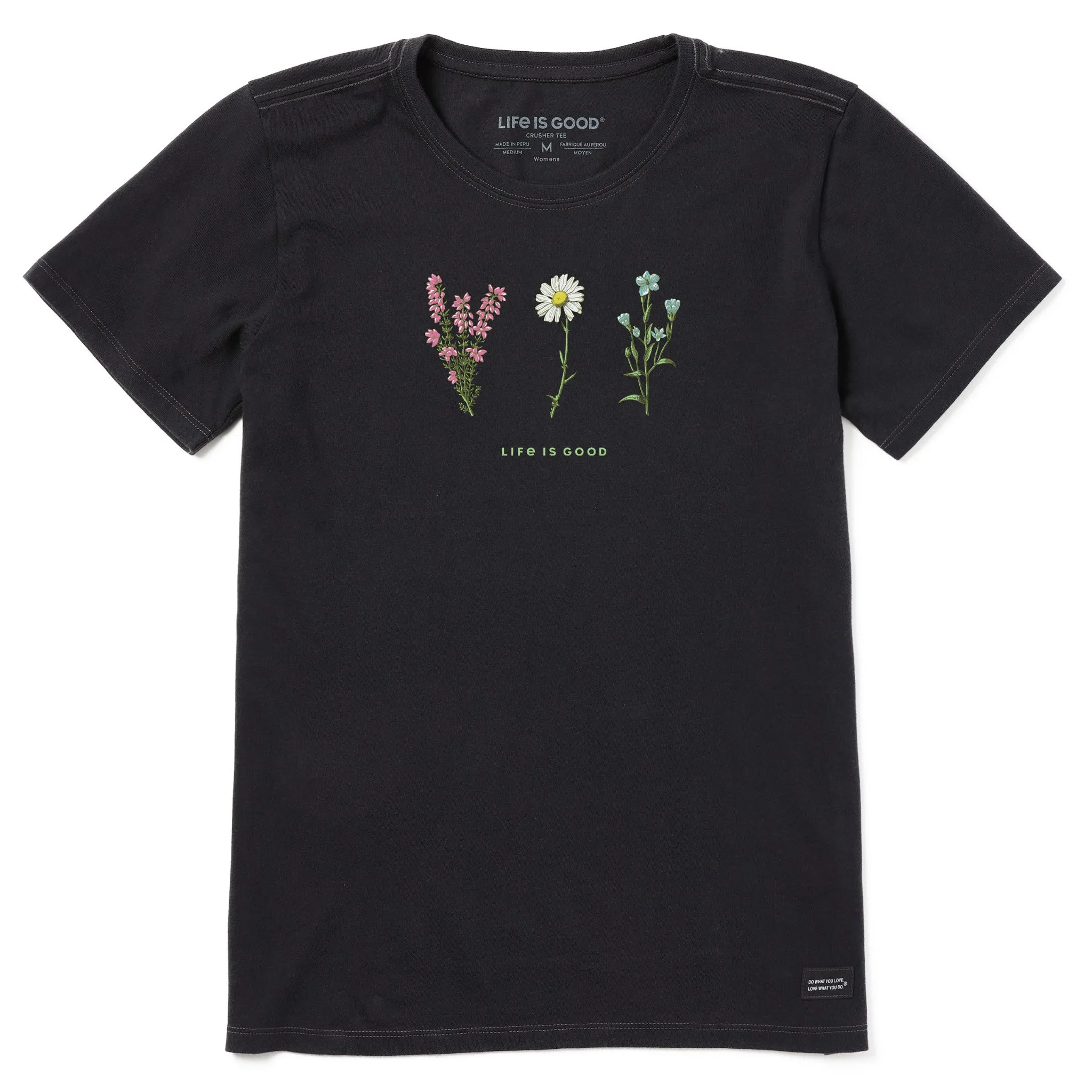 Women's Detailed Wildflowers Short Sleeve Crusher Tee Life is Good