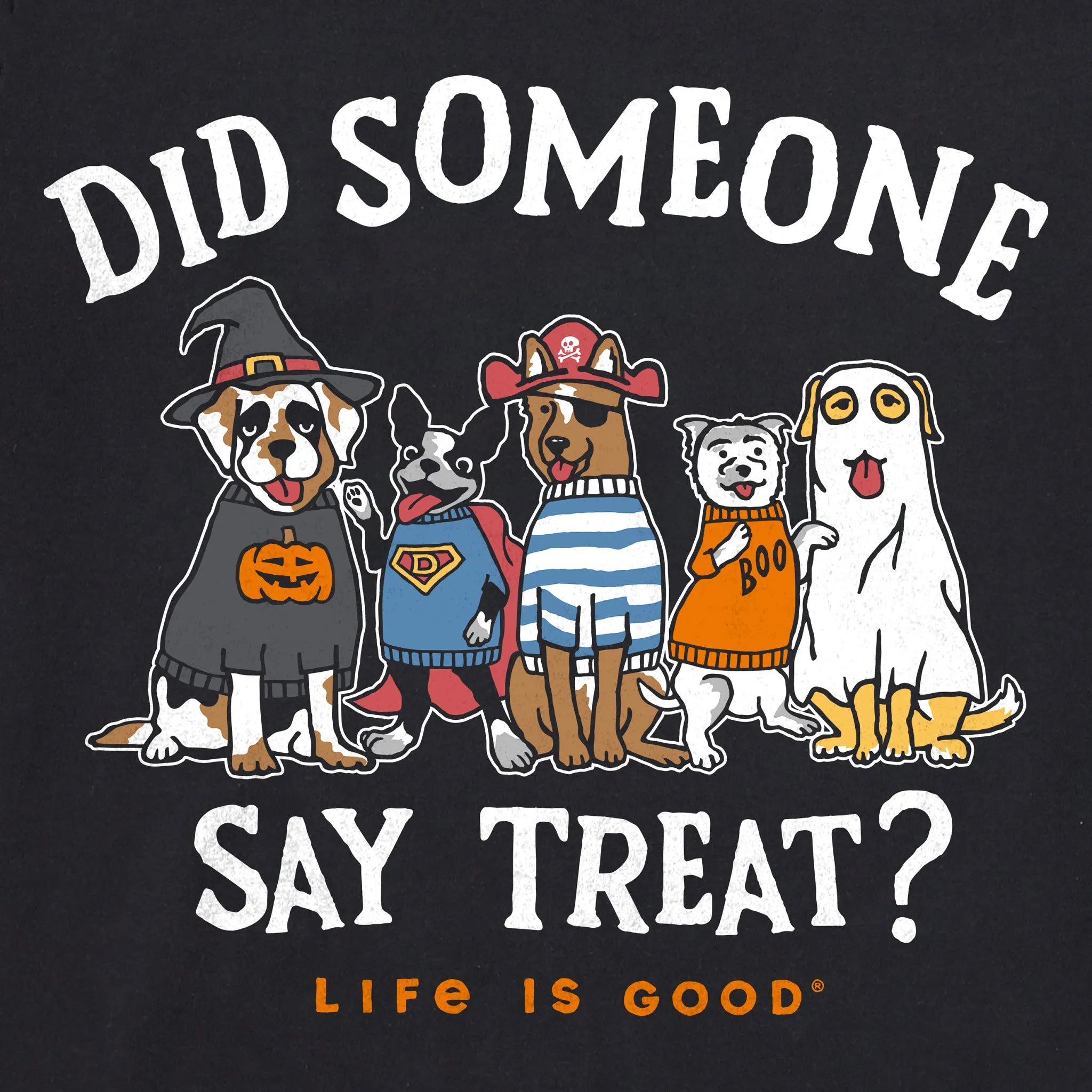 Women's Did Someone Say Treat? Short Sleeve Crusher Boxy Tee Life is Good