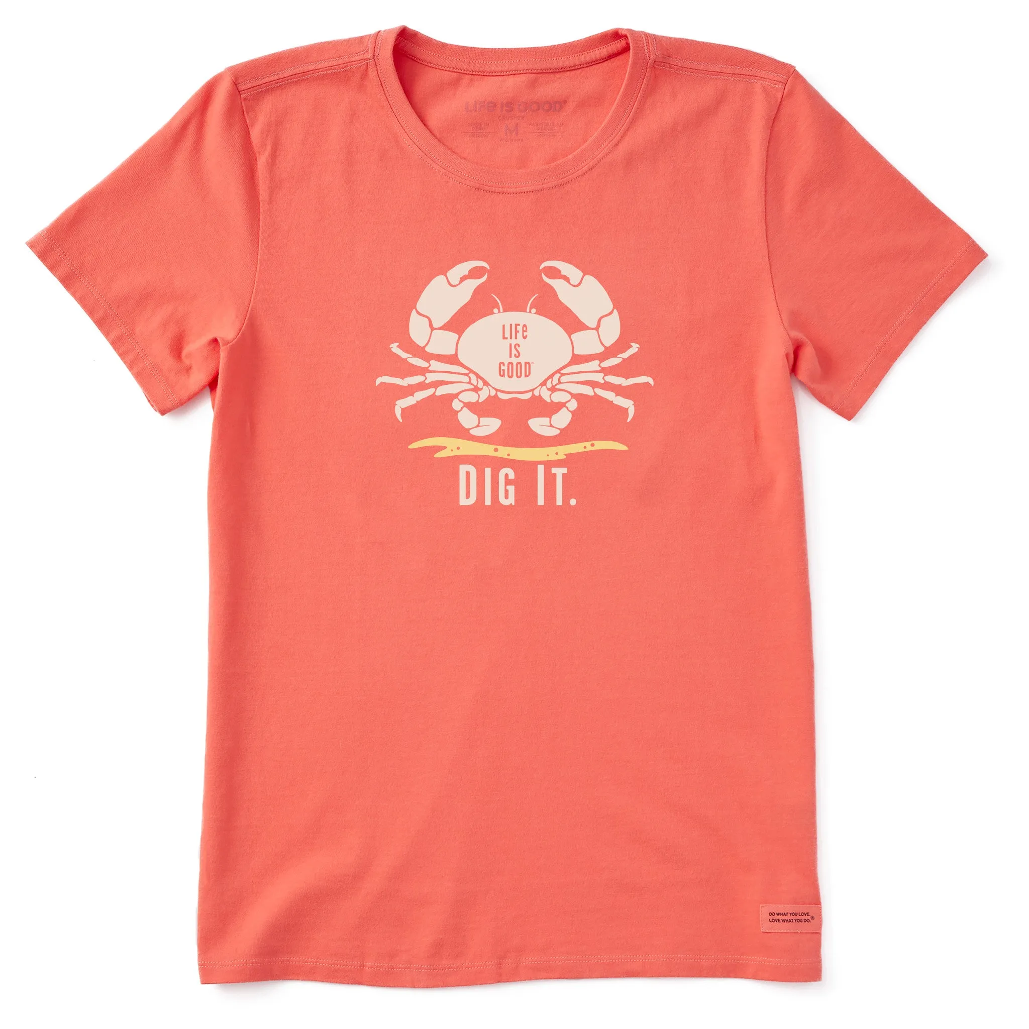 Women's Dig it Crab Short Sleeve Tee Life is Good