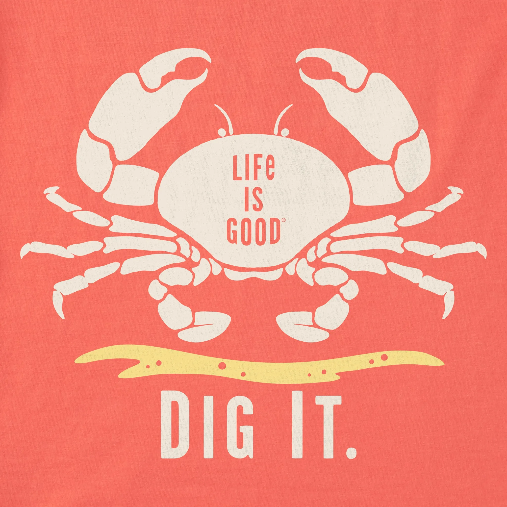 Women's Dig it Crab Short Sleeve Tee Life is Good