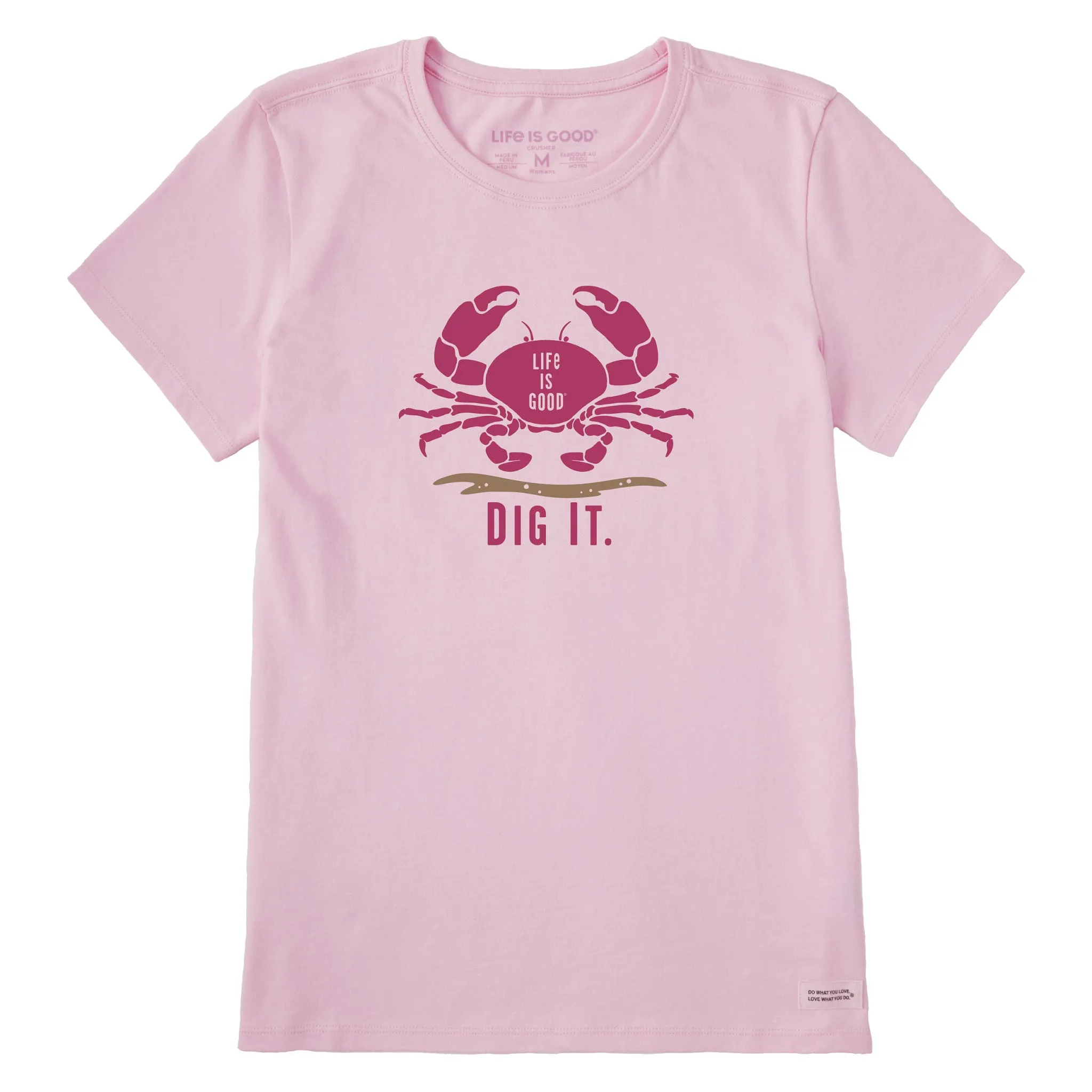 Women's Dig it Crab Short Sleeve Tee Life is Good