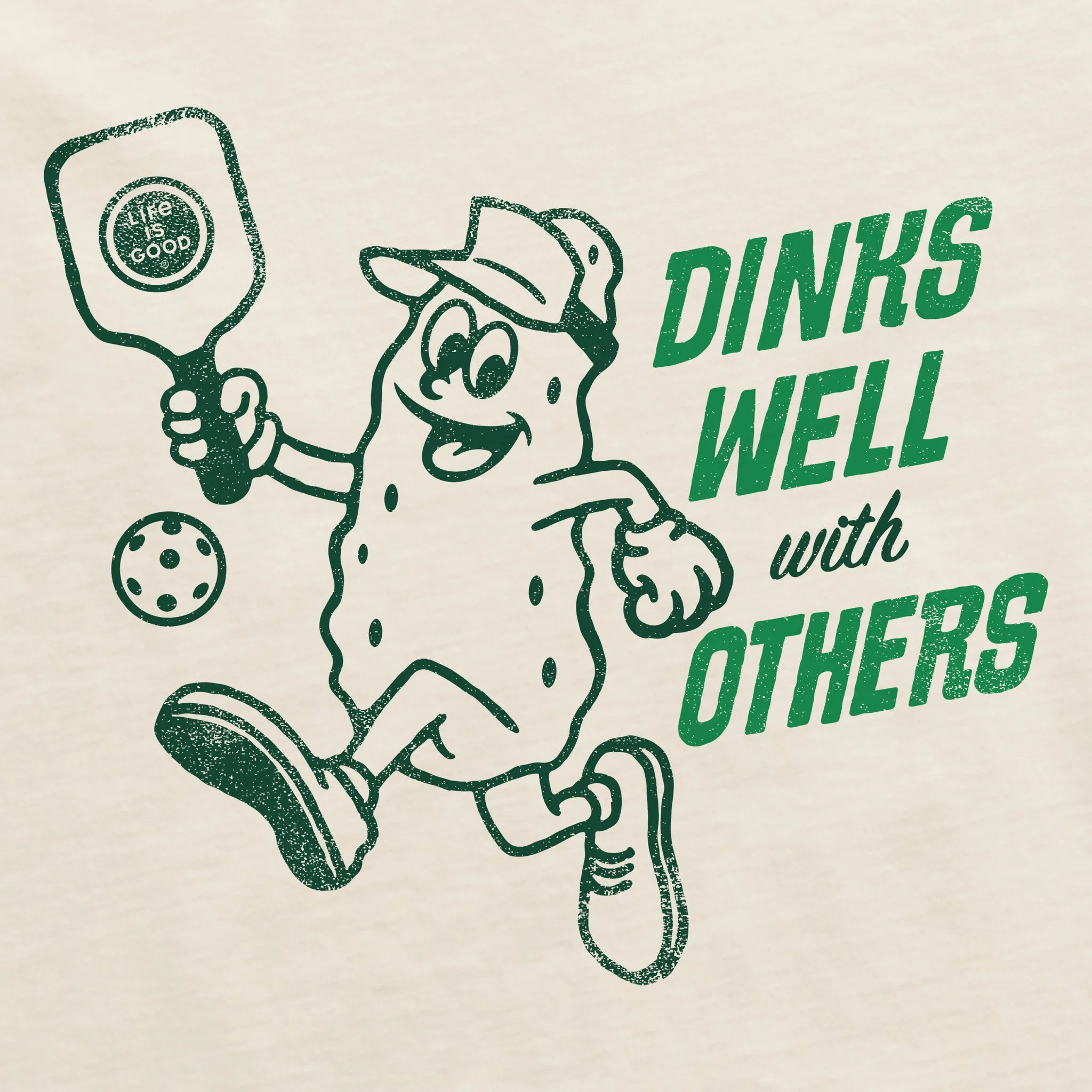 Women's Dinks Well Short Sleeve Crusher Tee Life is Good