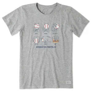 Women's Diversified Pitch Portfolio Short Sleeve Tee Life is Good