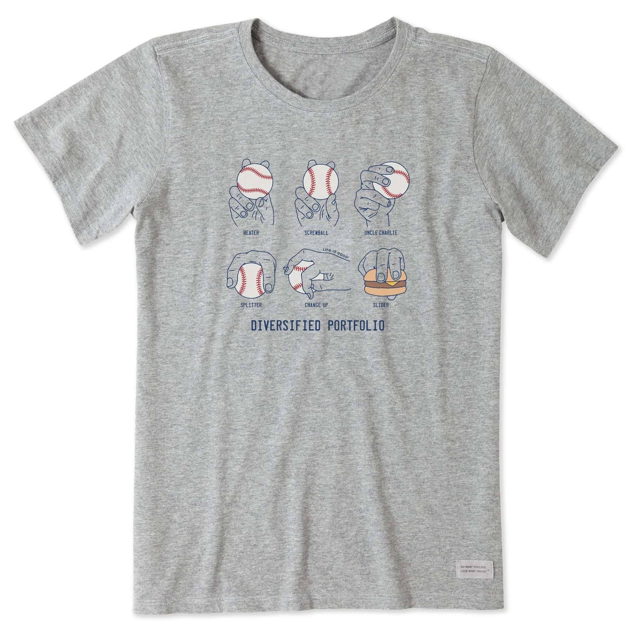 Women's Diversified Pitch Portfolio Short Sleeve Tee Life is Good