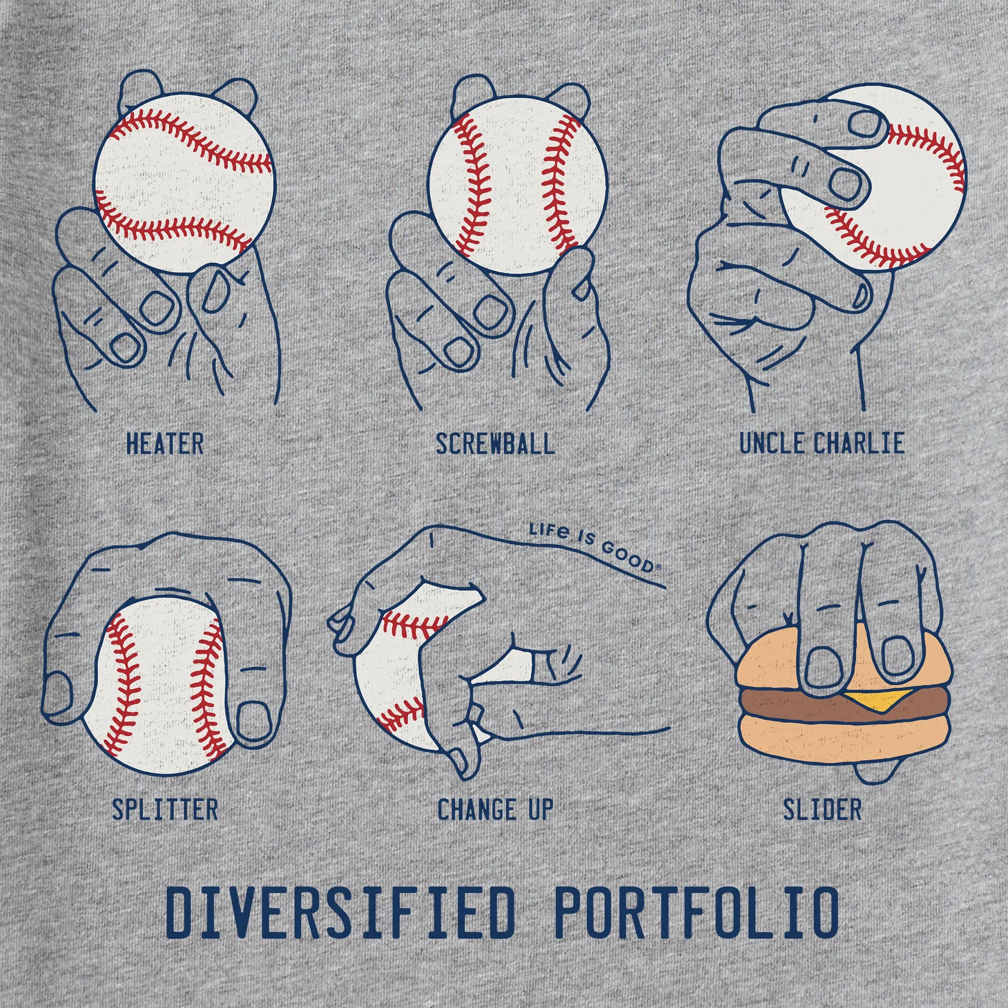 Women's Diversified Pitch Portfolio Short Sleeve Tee Life is Good