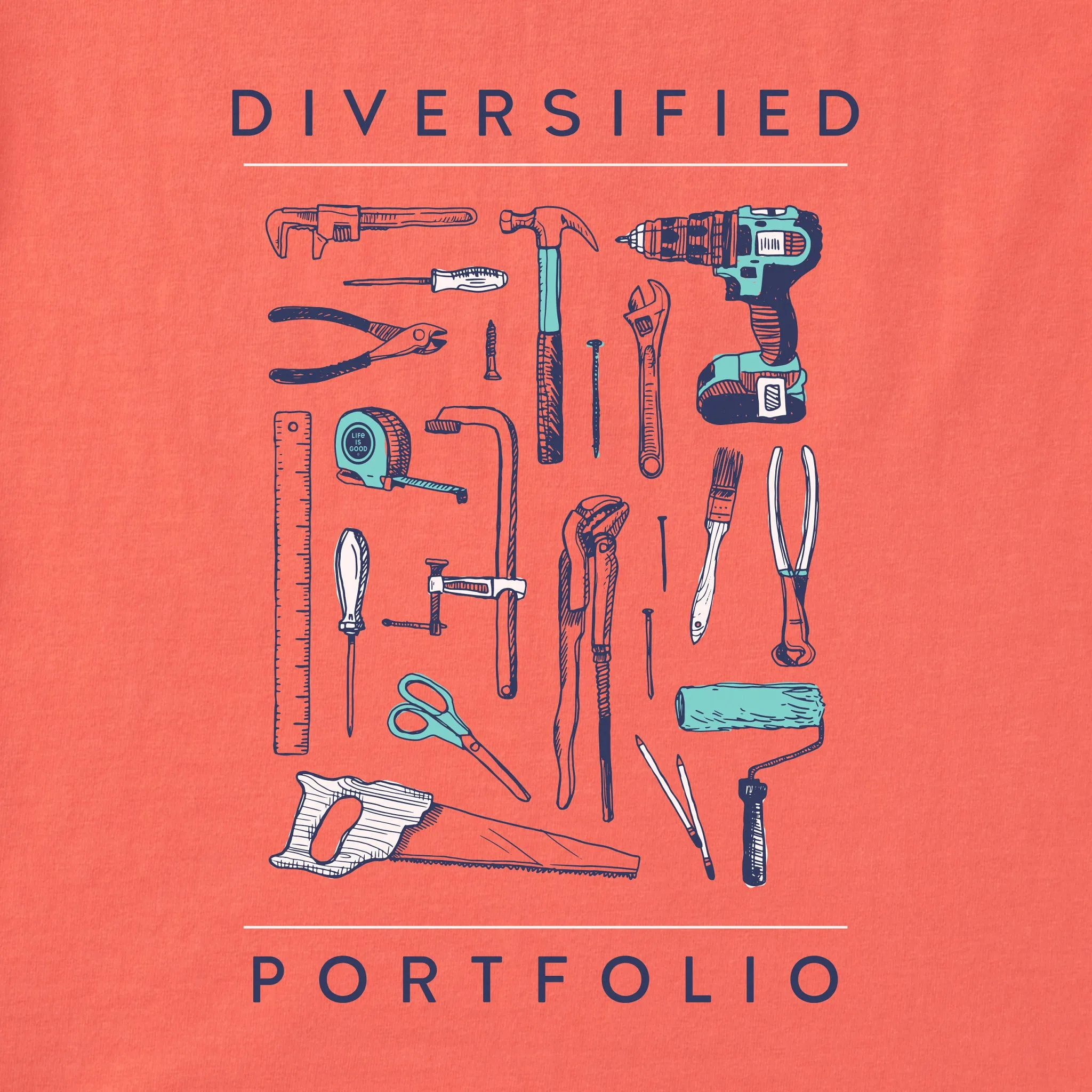 Women's Diversified Portfolio Tools Short Sleeve Tee Life is Good