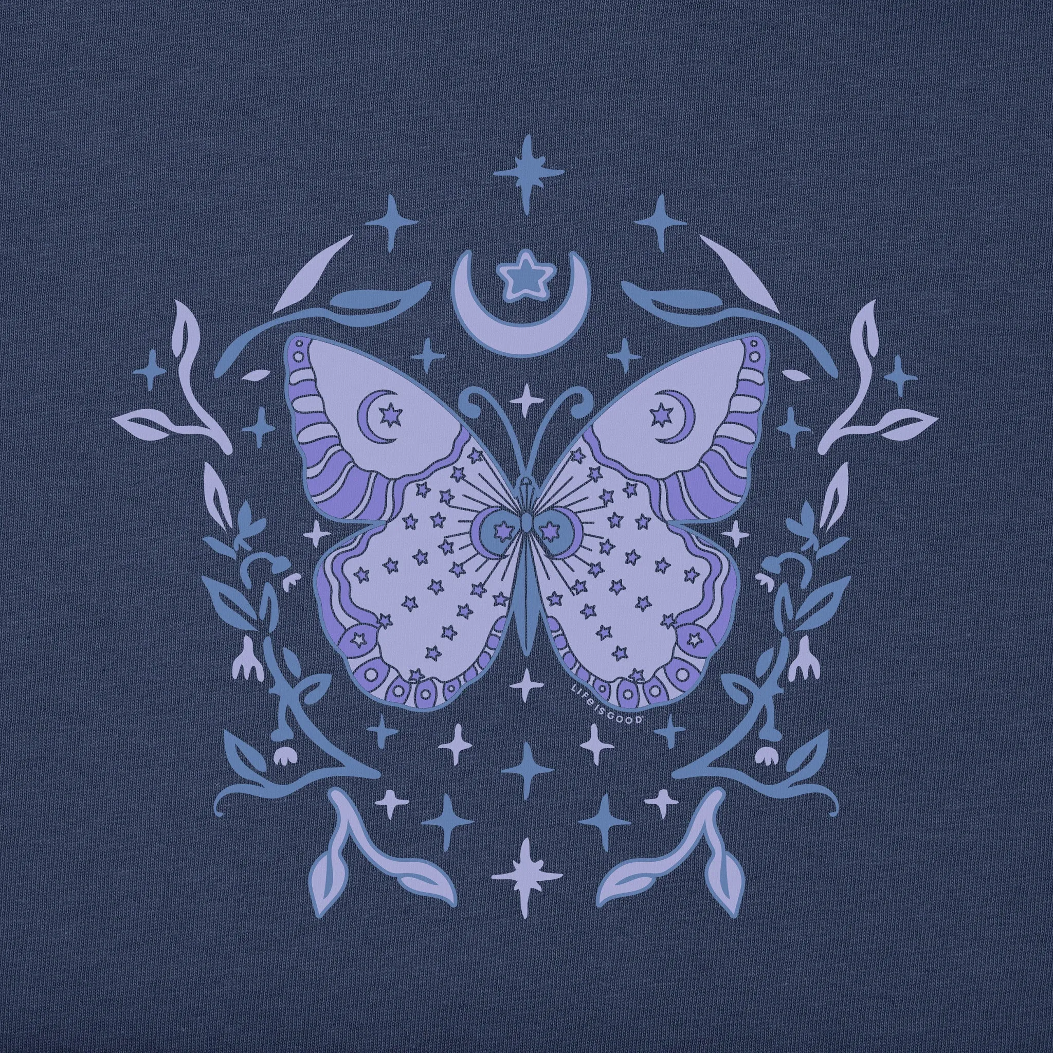 Women's Divine Butterfly Long Sleeve Crusher Boxy Tee Life is Good