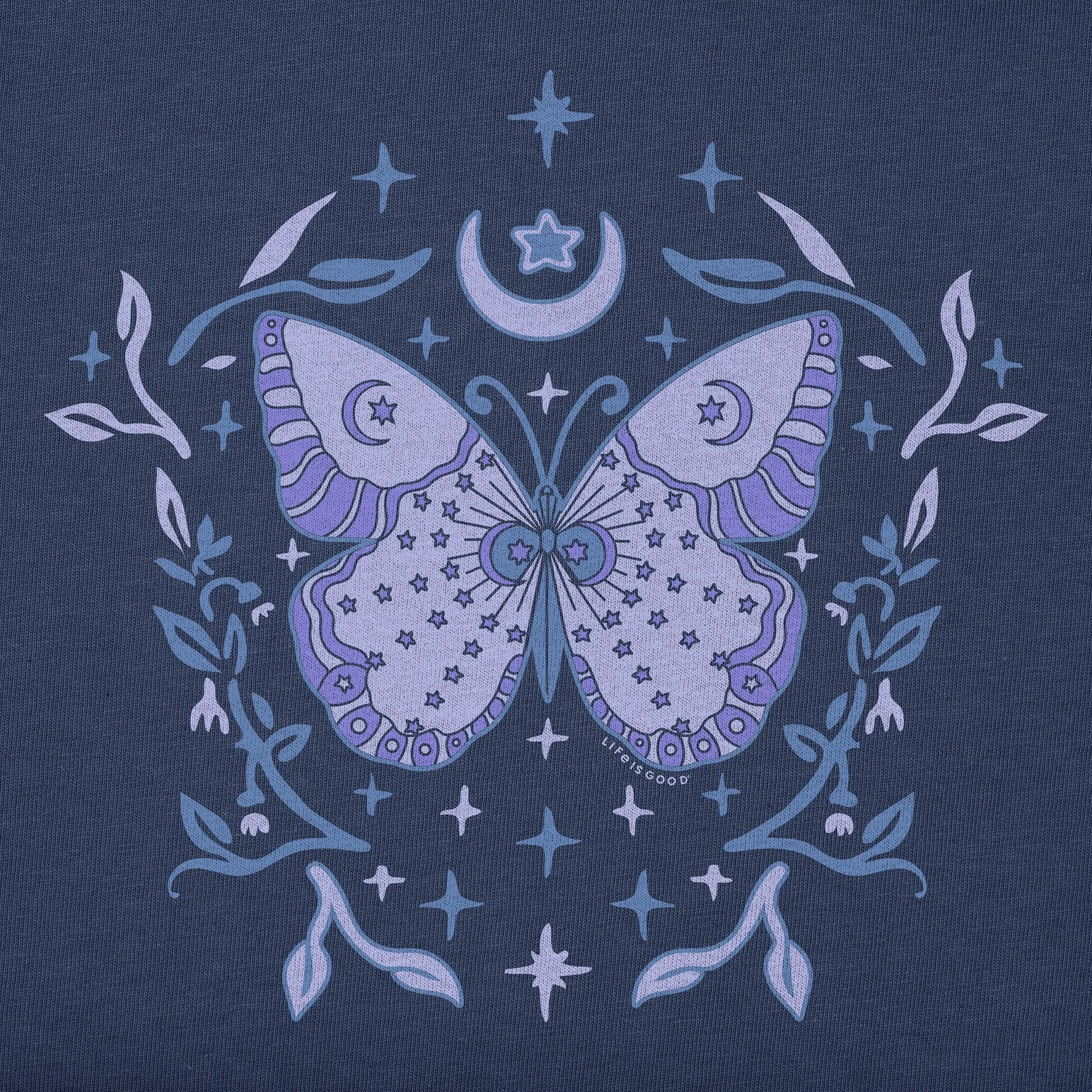 Women's Divine Butterfly Long Sleeve Crusher Boxy Tee Life is Good