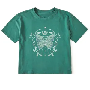 Women's Divine Butterfly Short Sleeve Crusher Boxy Tee Life is Good