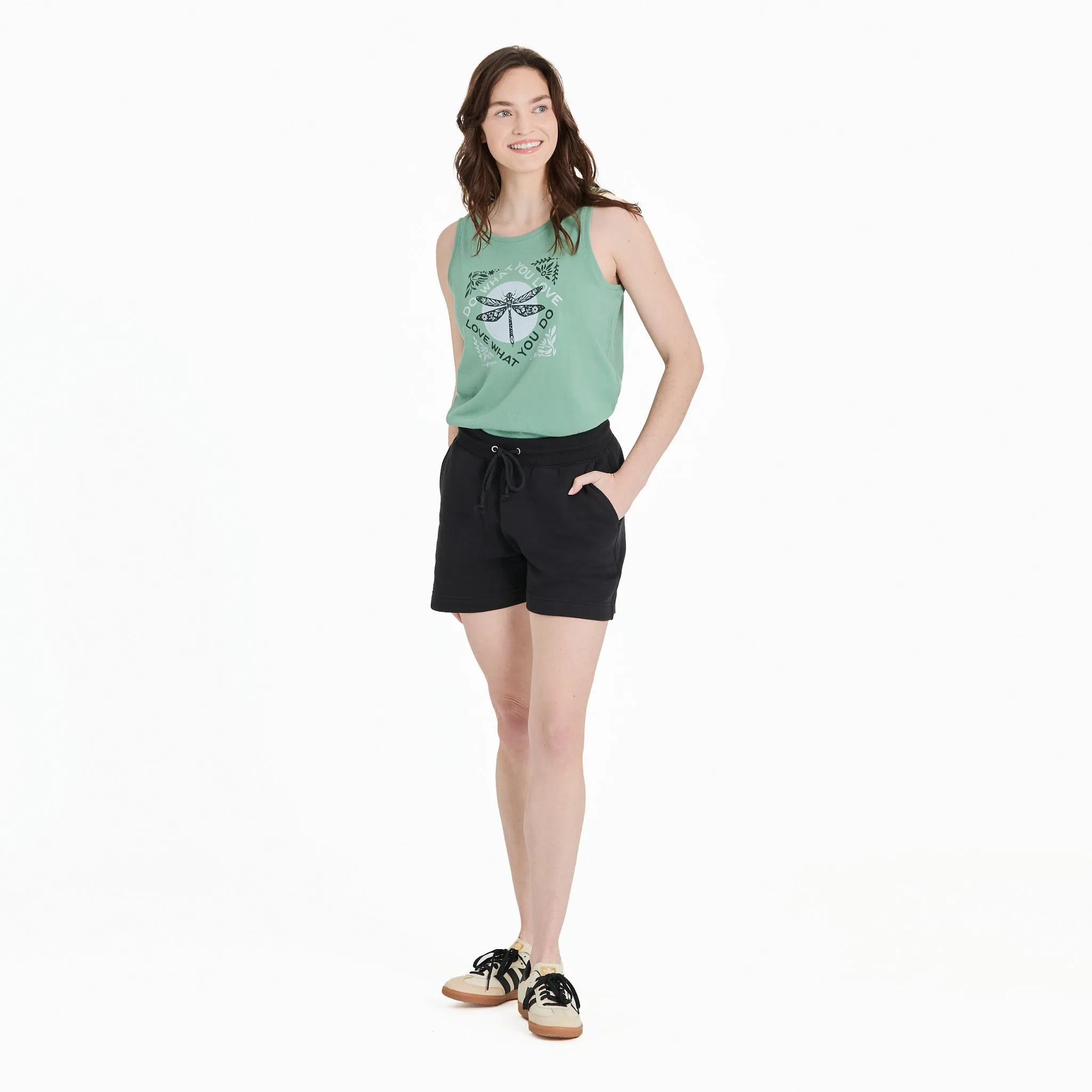 Women's Do What You Love Dragonfly Crusher Tank Life is Good
