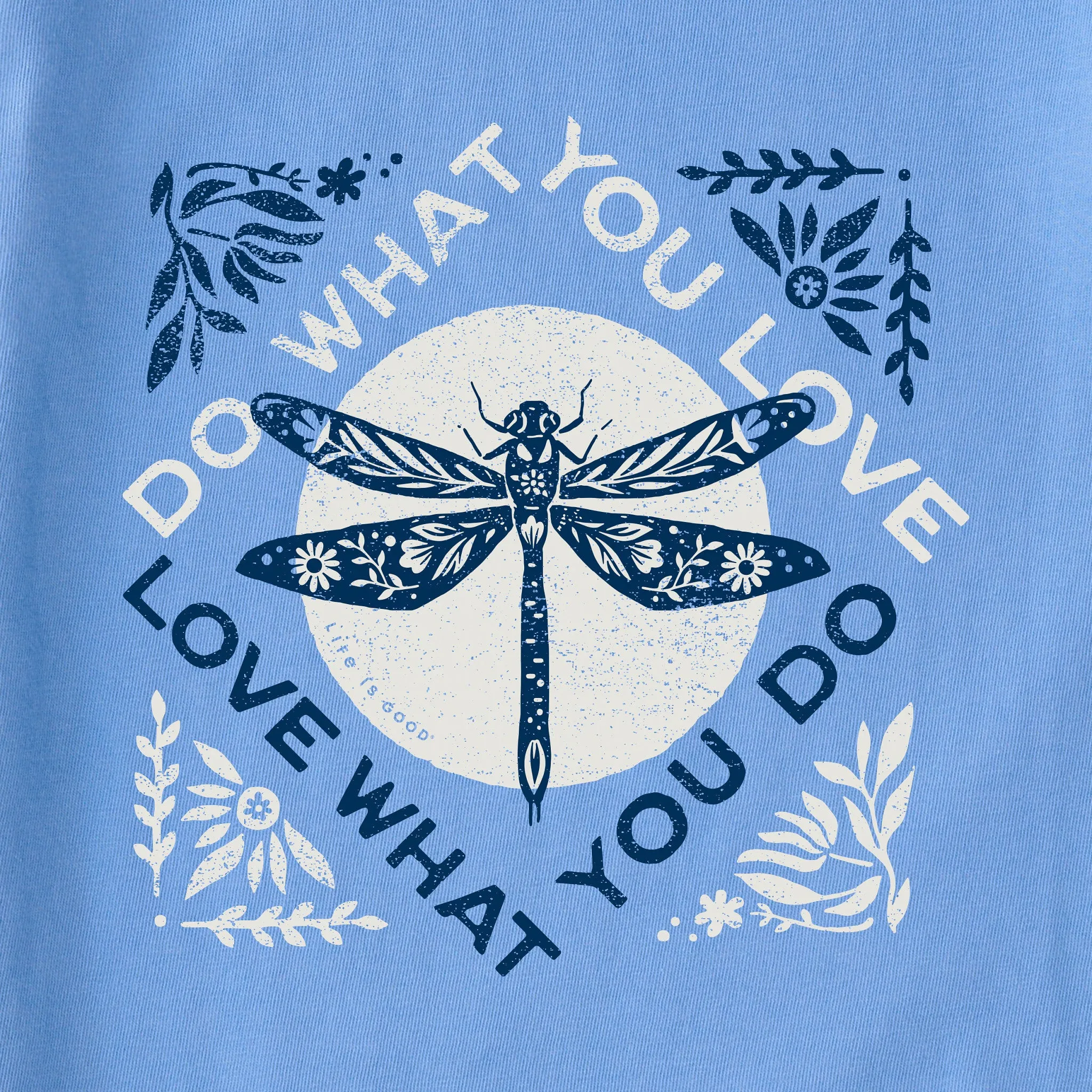 Women's Do What You Love Dragonfly Short Sleeve Tee Life is Good