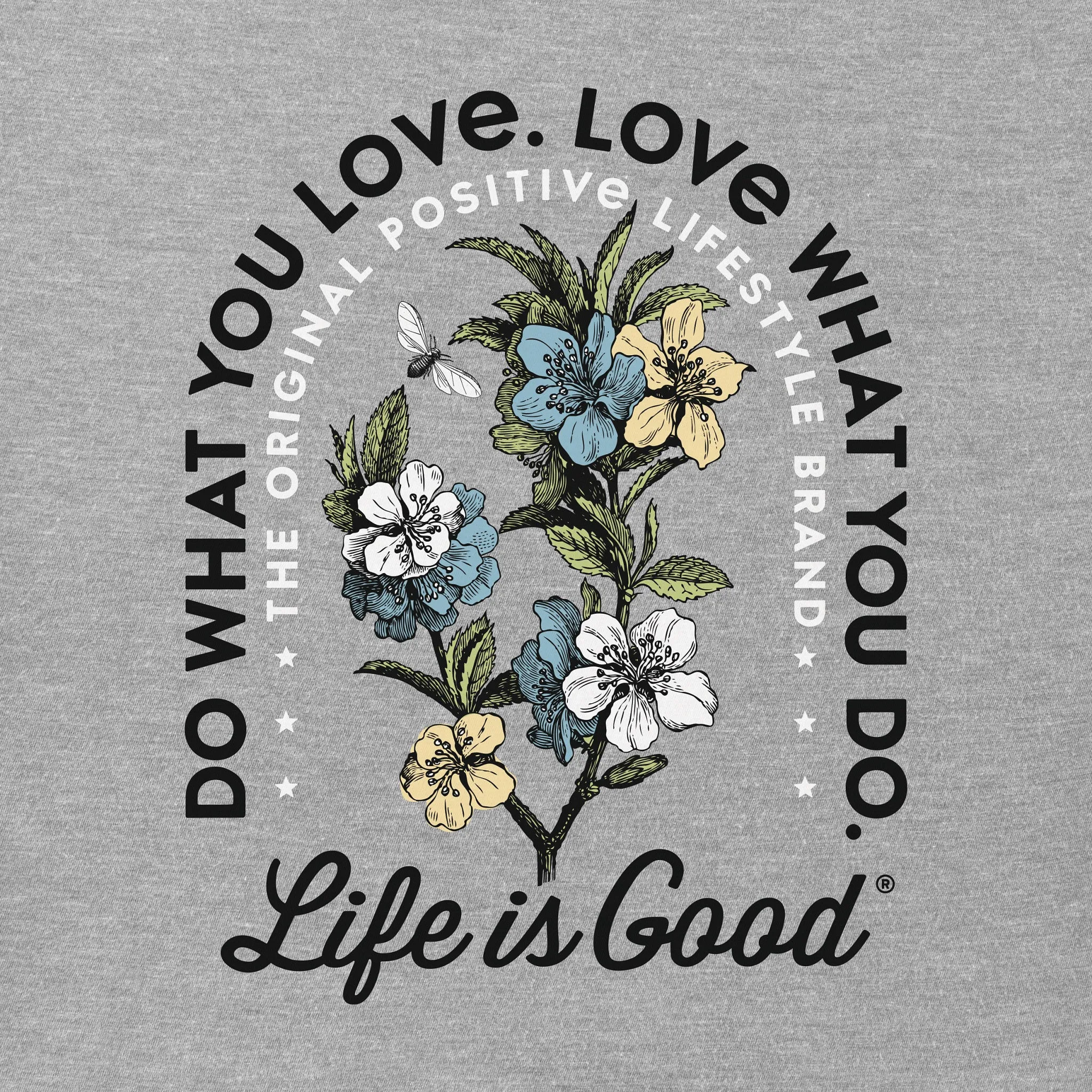 Women's Do What You Love Flowers Long Sleeve Crusher Tee Life is Good