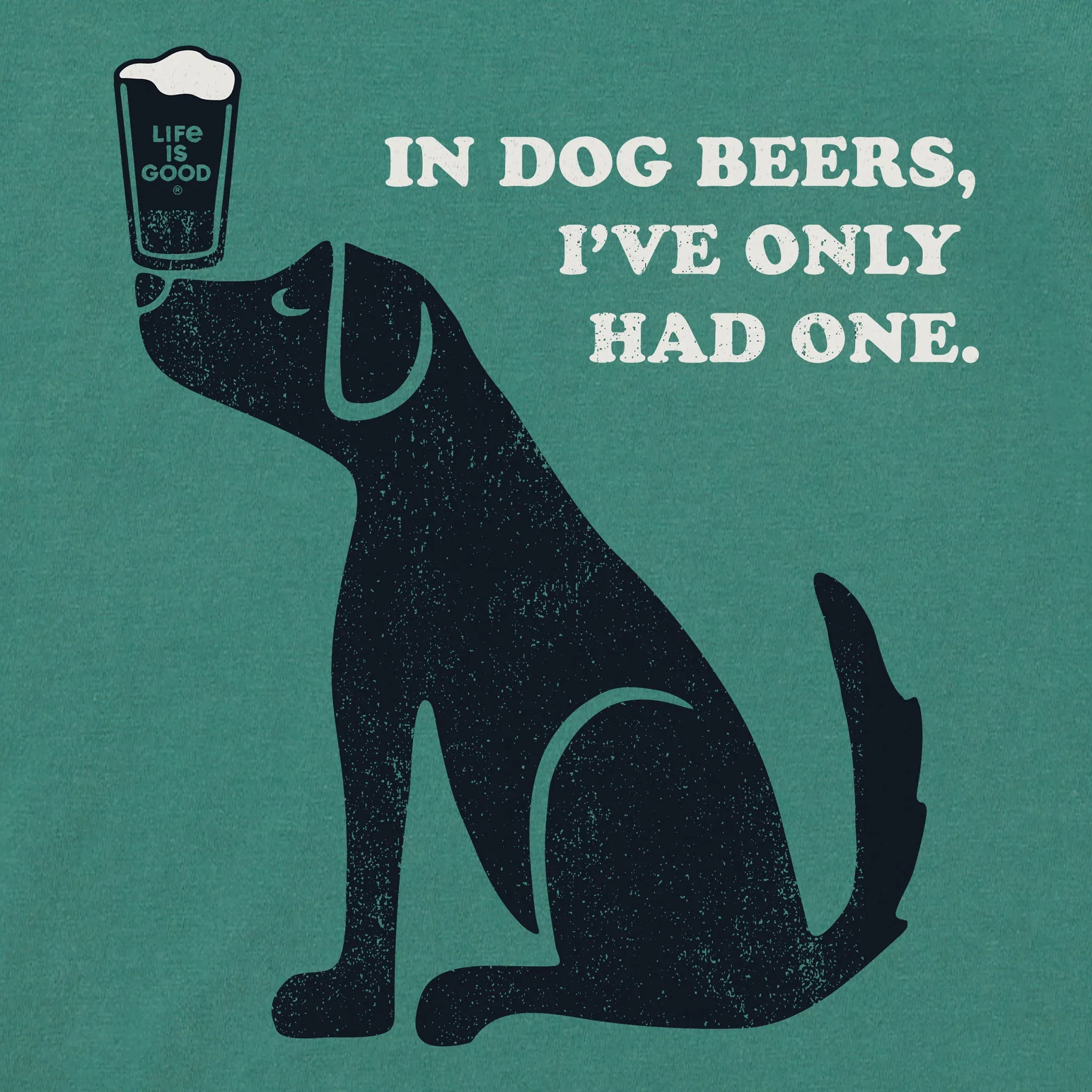 Women's Dog Beers Short Sleeve Crusher Boxy Tee Life is Good