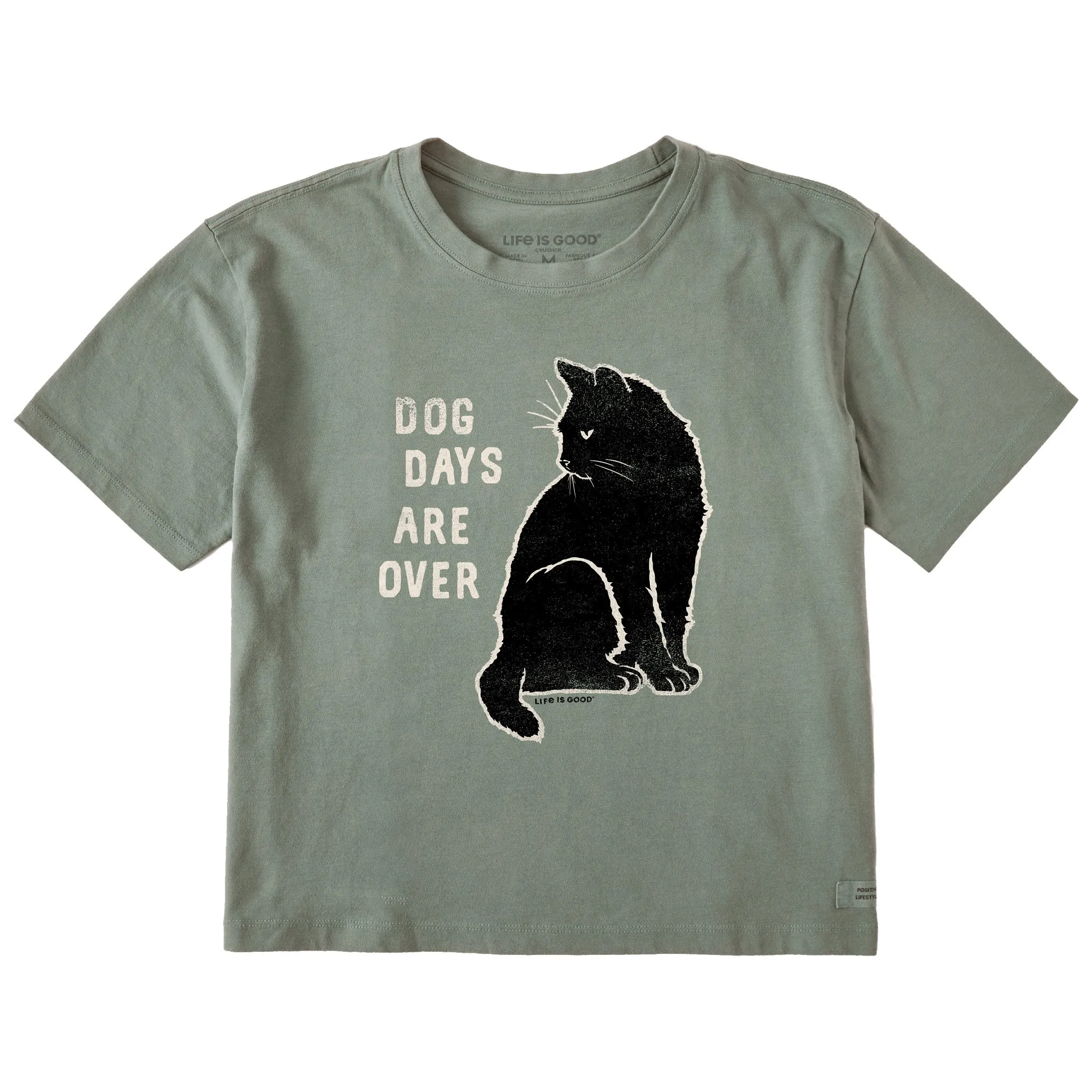 Women's Dog Days are Over Short Sleeve Crusher Boxy Tee Life is Good