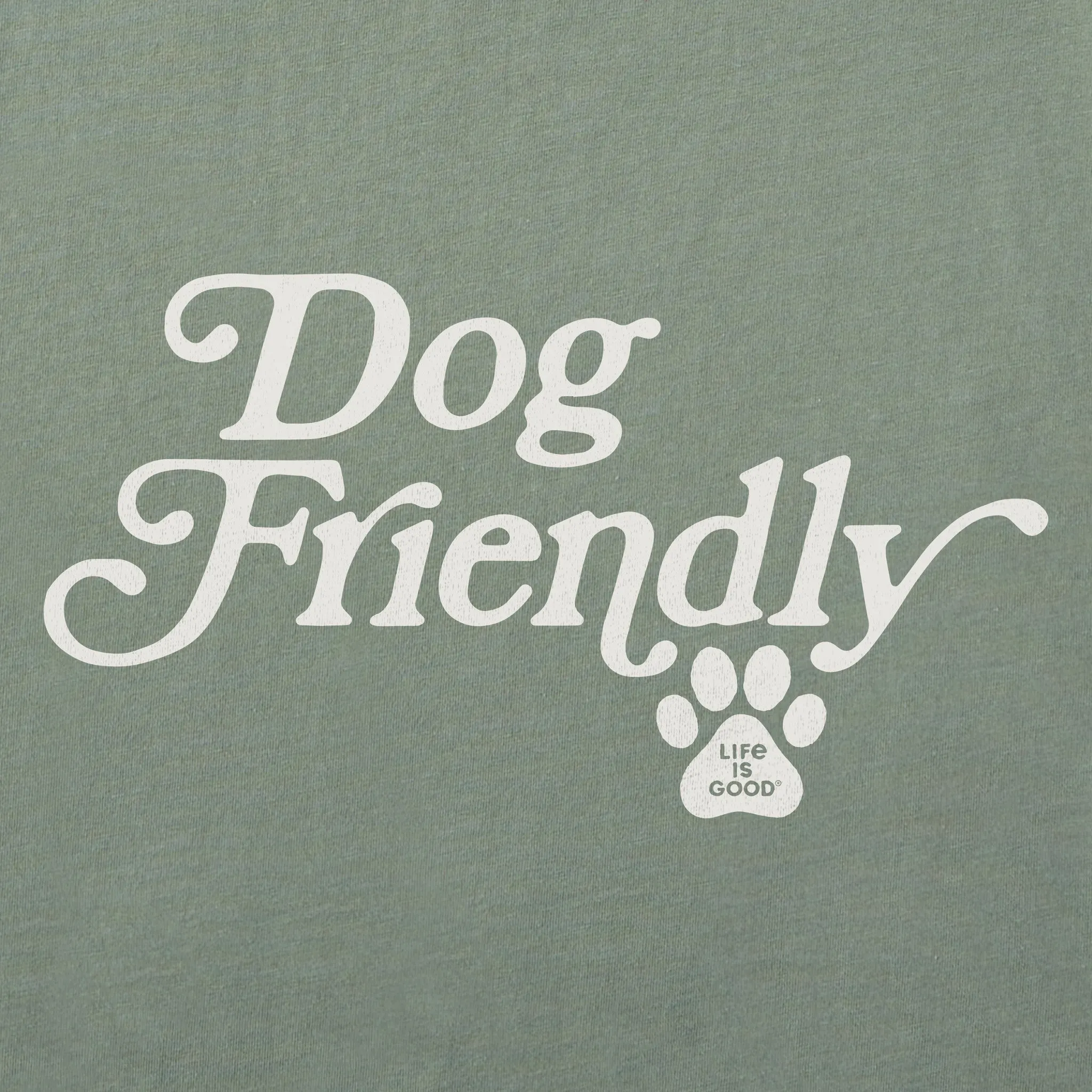 Women's Dog Friendly Short Sleeve Crusher Boxy Tee Life is Good