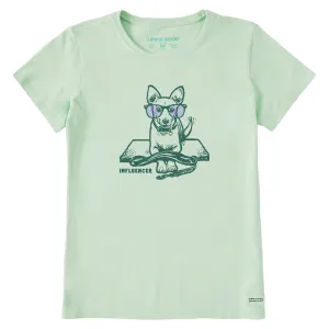 Women's Dog Influencer Short Sleeve Crusher Tee Life is Good