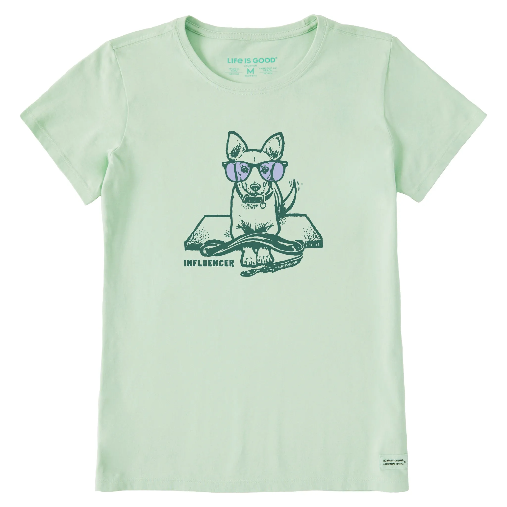 Women's Dog Influencer Short Sleeve Crusher Tee Life is Good