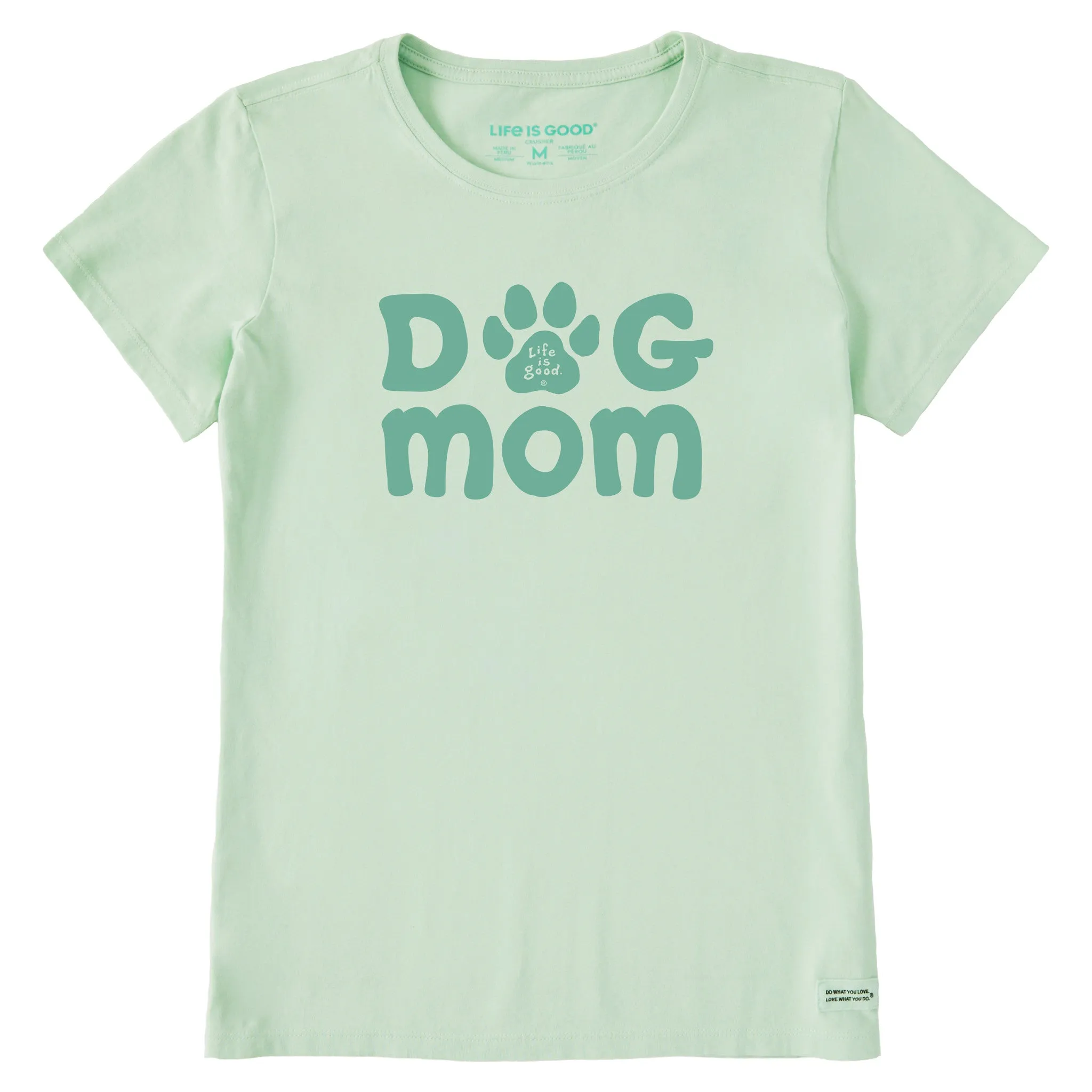 Women's Dog Mom Paw Short Sleeve Crusher Tee Life is Good