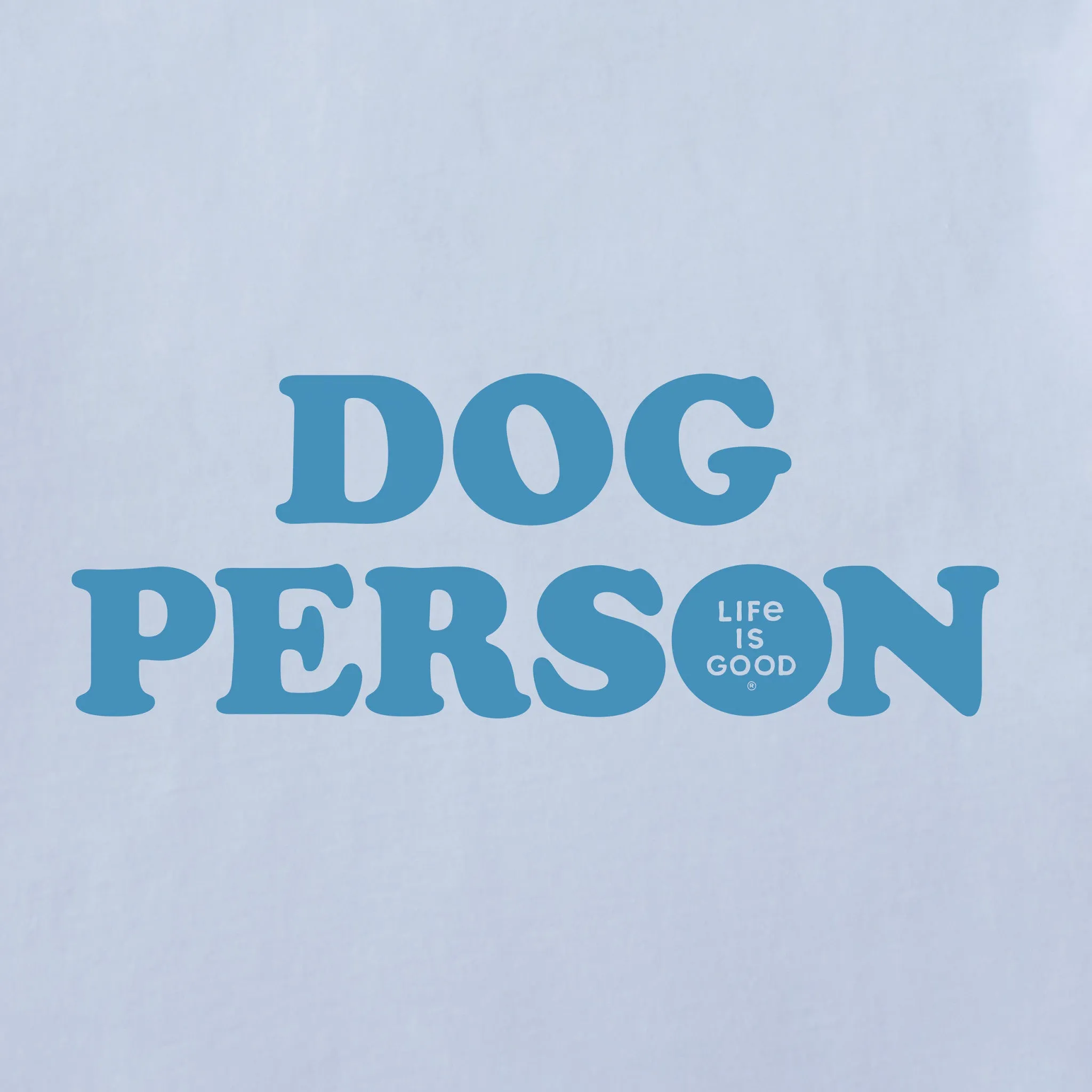 Women's Dog Person Text Short Sleeve Crusher Boxy Tee Life is Good