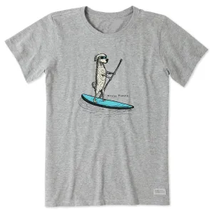Women's Doggy Paddle Dog Short Sleeve Tee Life is Good