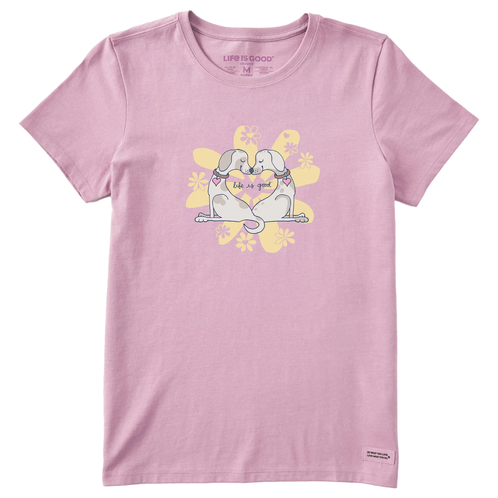 Women's DogHeart Short Sleeve Tee Life is Good