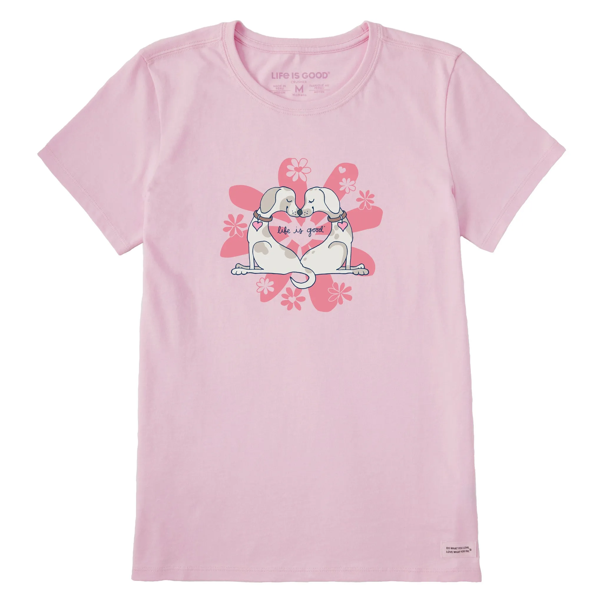 Women's DogHeart Short Sleeve Tee Life is Good