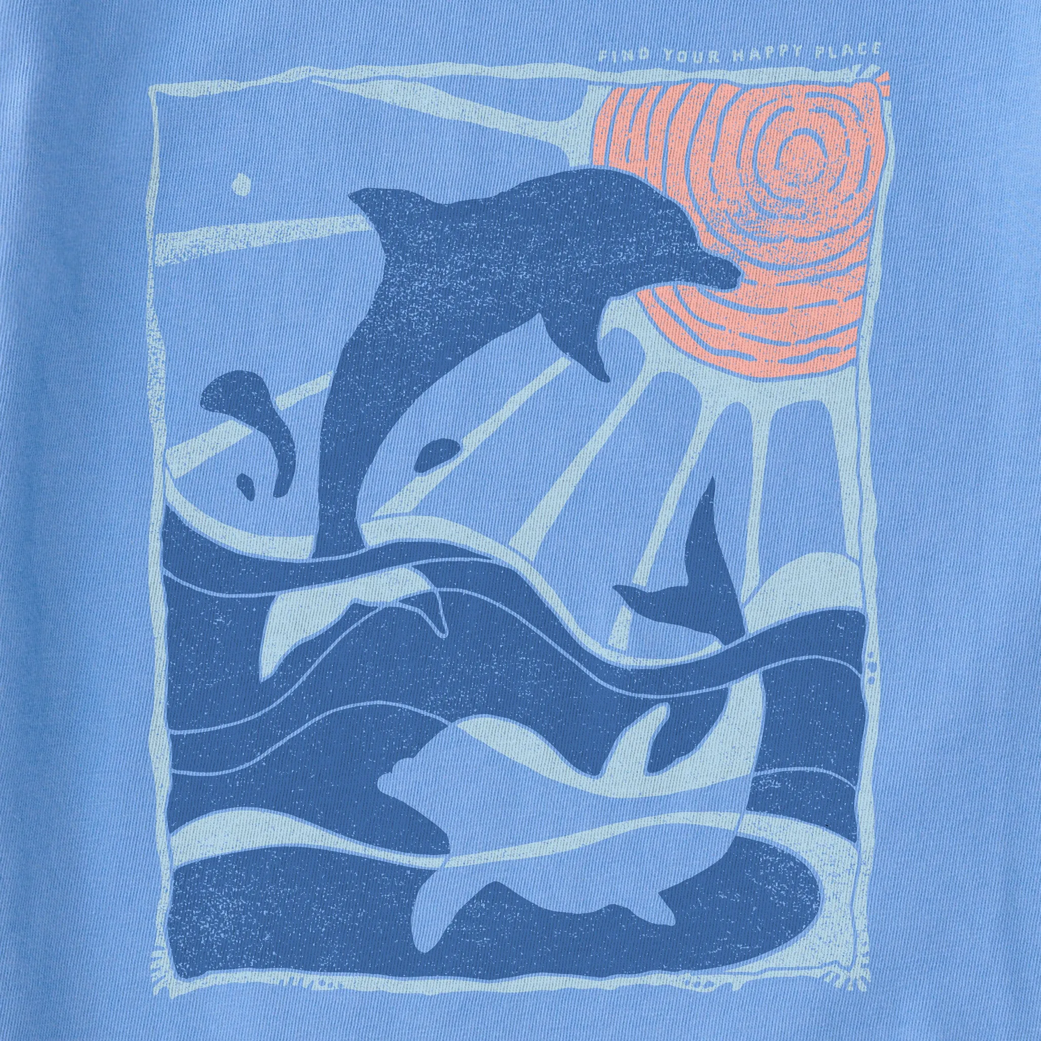 Women's Dolphin Frolic Short Sleeve Crusher Tee Life is Good