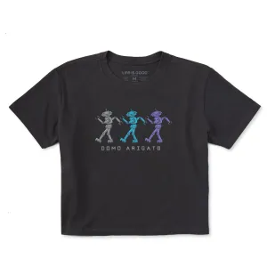 Women's Domo Arigato Robots Short Sleeve Crusher Boxy Tee Life is Good