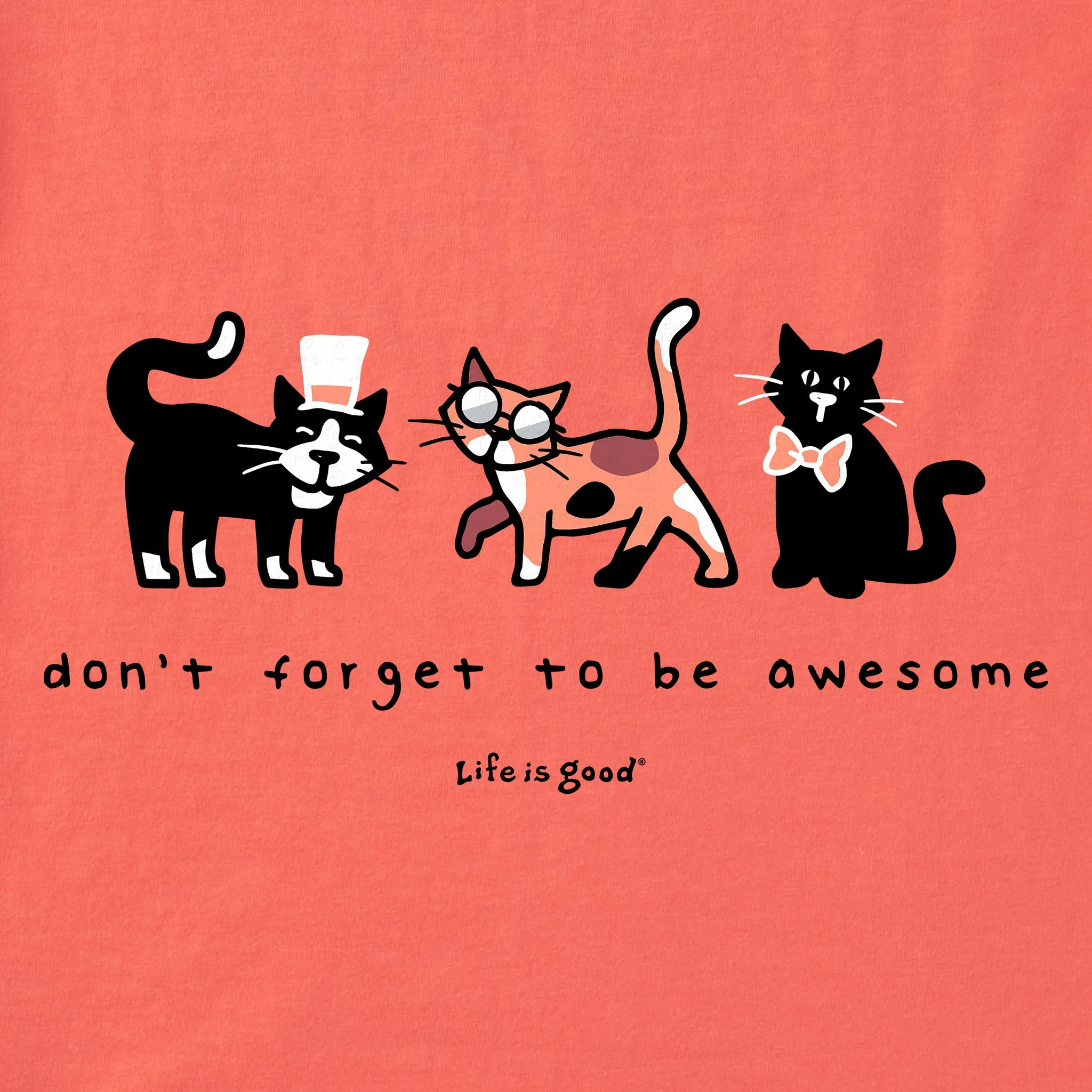 Women's Don't Forget to be Awesome Al's Short Sleeve Crusher Vee Life is Good