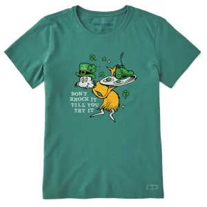 Women's Don't Knock It Til You Try It Short Sleeve Crusher Tee Life is Good