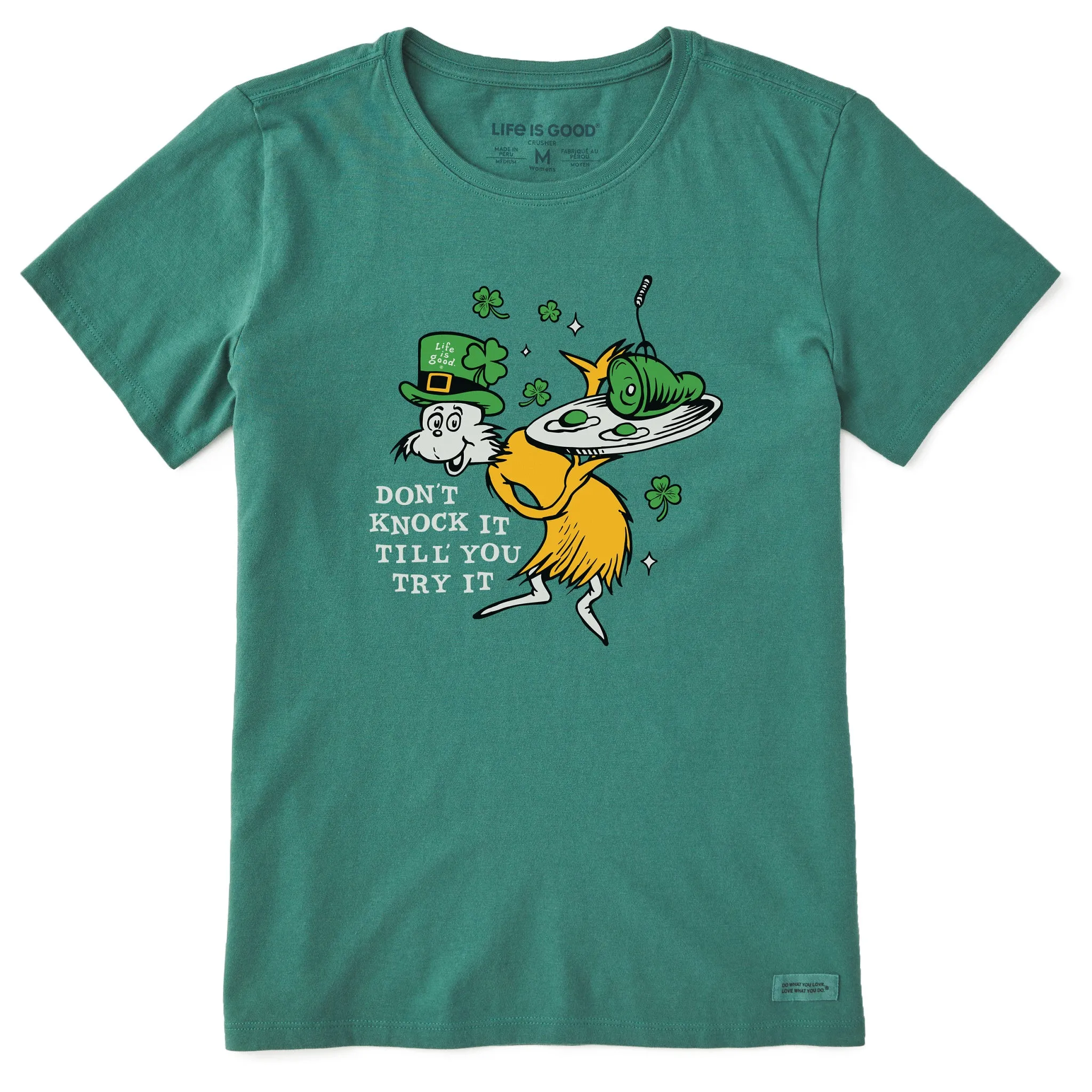 Women's Don't Knock It Til You Try It Short Sleeve Crusher Tee Life is Good