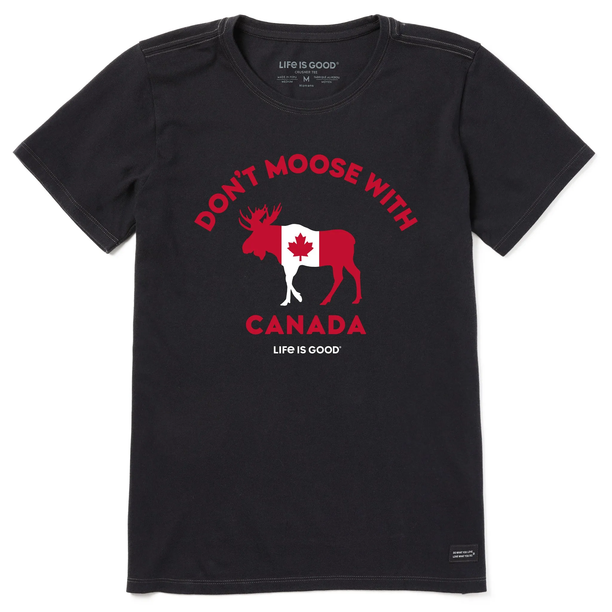 Women's Don't Moose With Canada Short Sleeve Tee Life is Good